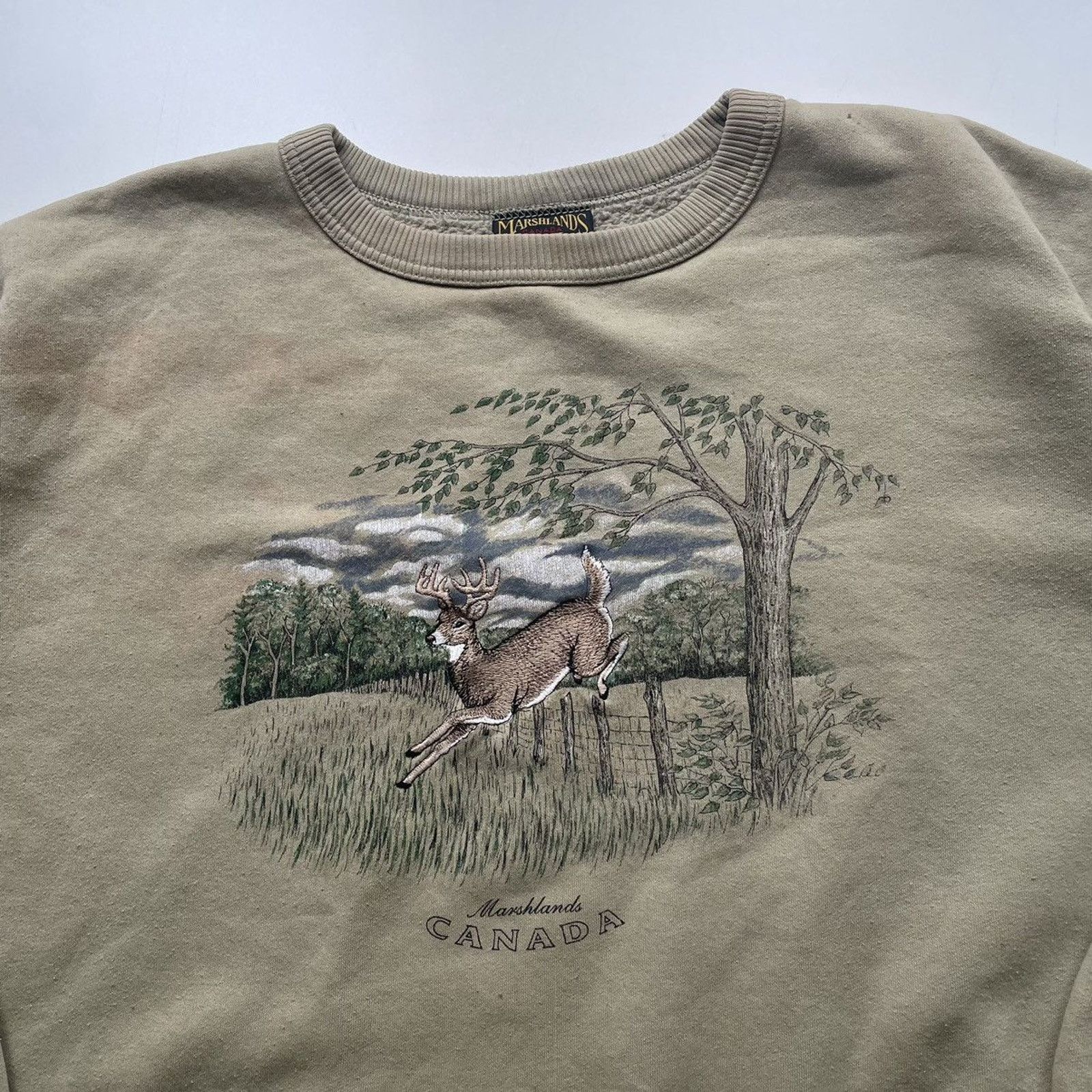 Vintage Vintage Wildlife Deer Animal Nature Art Graphic Crewneck XL Size US M / EU 48-50 / 2 - 2 Thumbnail