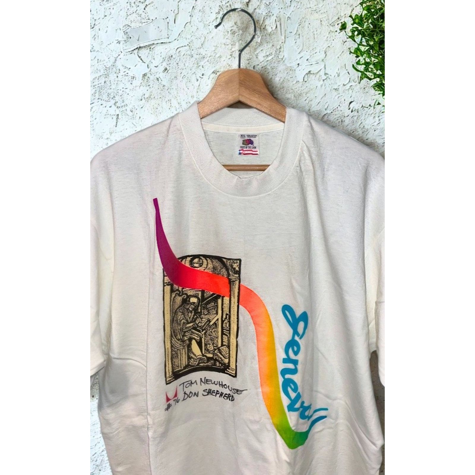 Fruit Of The Loom Herman Miller Eames Geneva Tee XL Signed Newhouse Shepherd Size US XL / EU 56 / 4 - 3 Thumbnail
