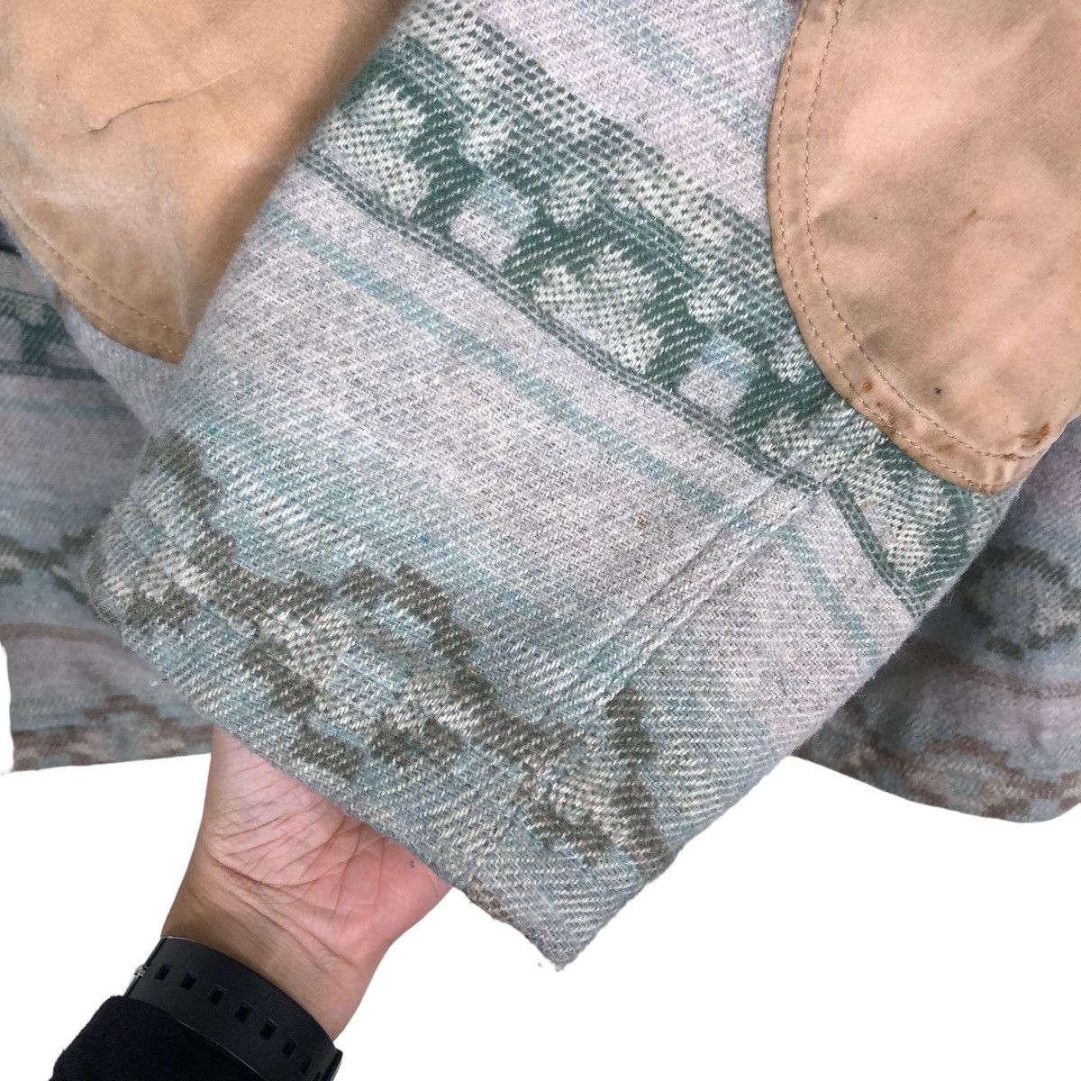 Japanese Brand 🔥90’s Navajo Aztec Wool Chore Jacket Herald Tribune America Size US M / EU 48-50 / 2 - 12 Thumbnail