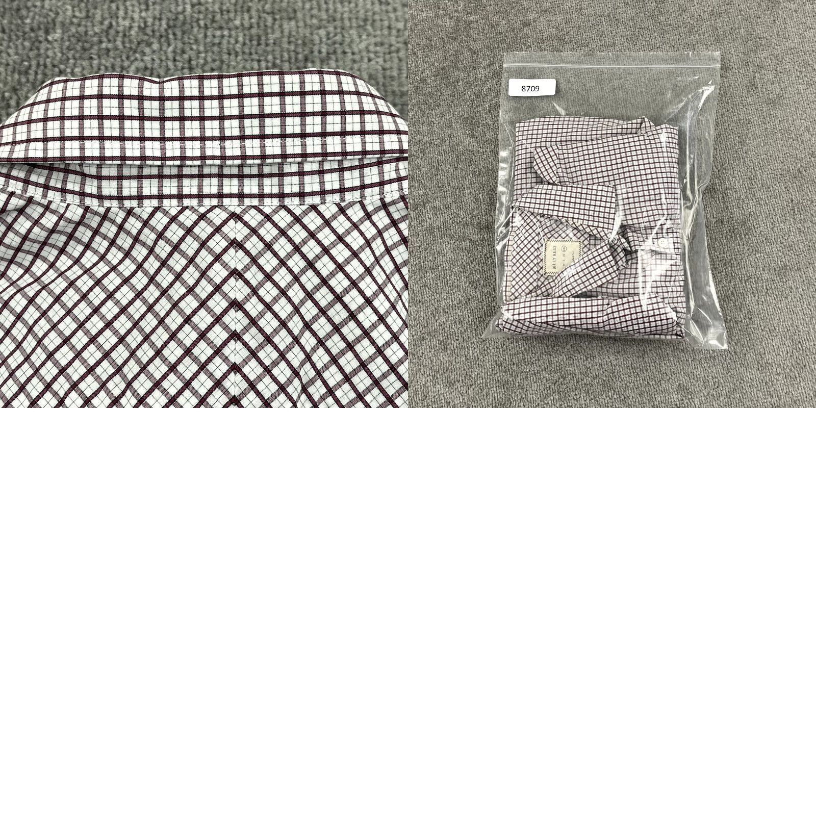 Billy Reid BILLY REID Shirt Mens 2XL XXL Red White Windowpane Check Button Up Long Sleeve Shirt Size US XXL / EU 58 / 5 - 8 Thumbnail