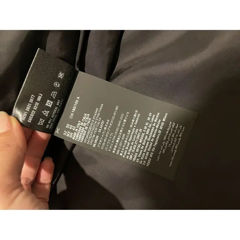 Prada Prada Black Sweatshirt & Wool Jacket with Re-Nylon Details Size US M / EU 48-50 / 2 - 9 Thumbnail