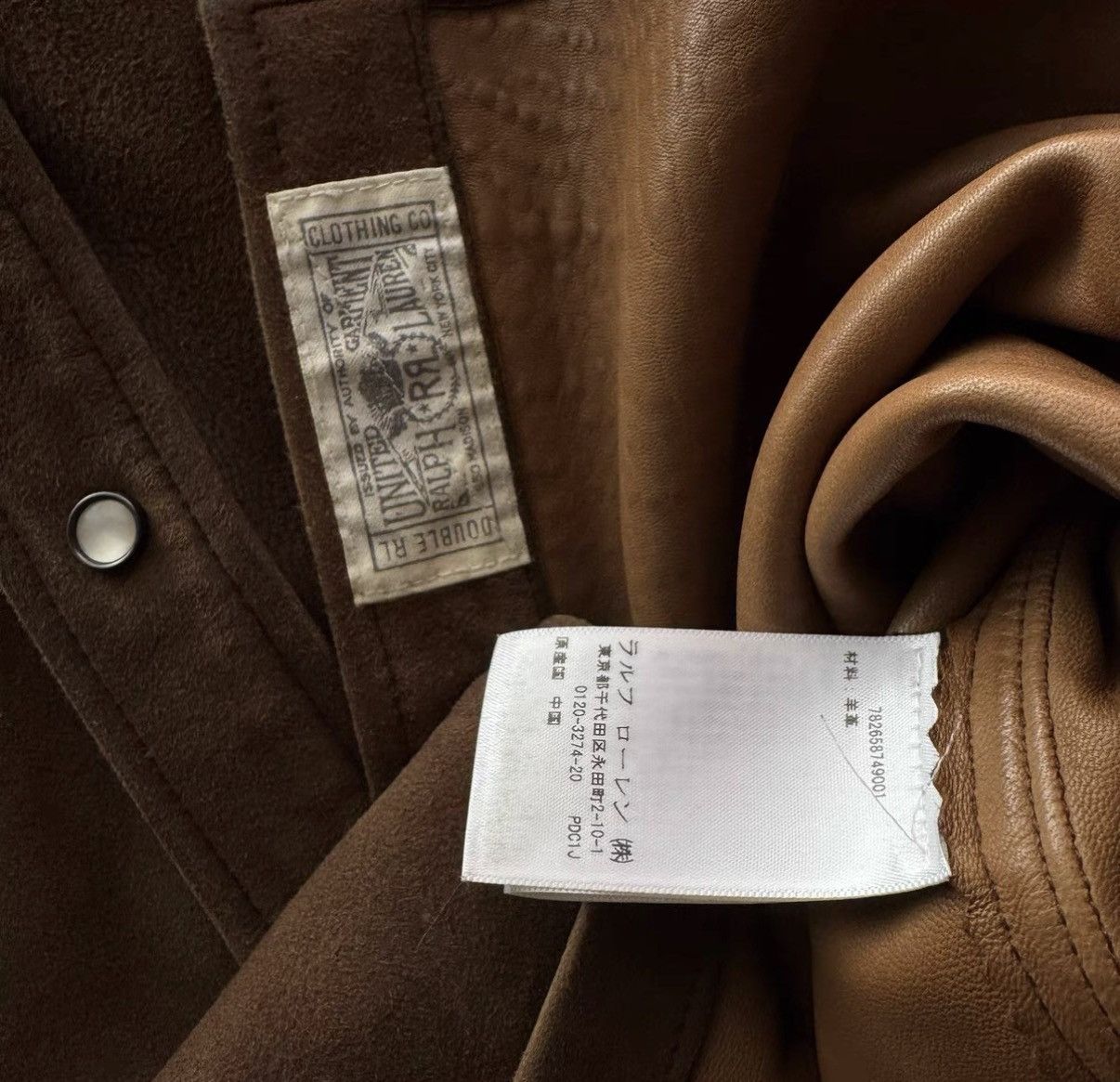 RRL Ralph Lauren RRL Ralph Lauren Double RL Suede Leather Shirt K22 Size US XL / EU 56 / 4 - 6 Thumbnail