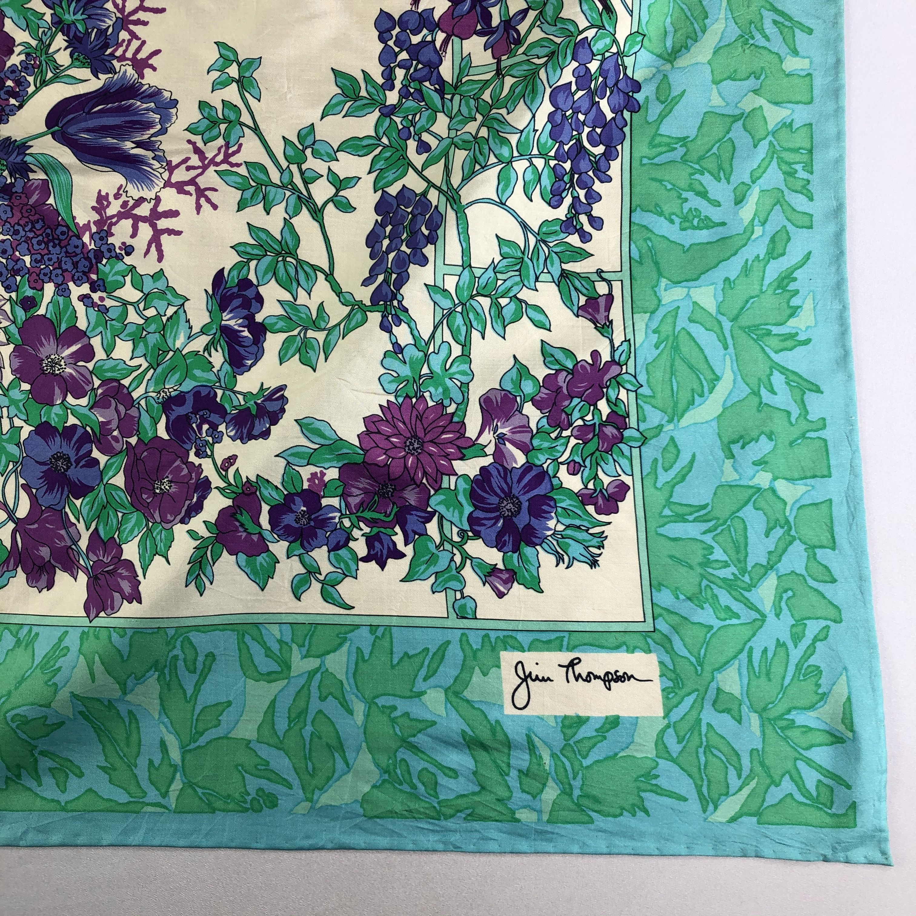 Jim Thompson × Vintage Vintage Jim Thompson Silk Scarf Size ONE SIZE - 4 Thumbnail