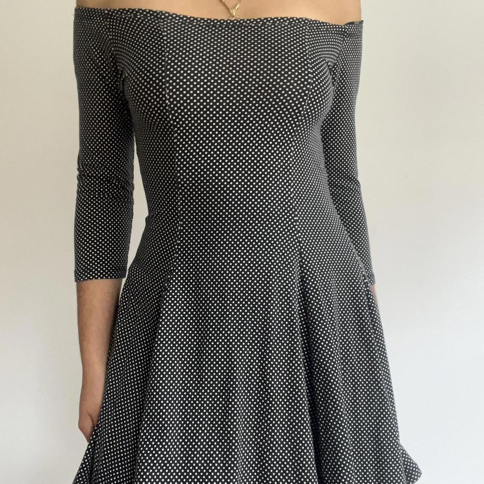 Forever 21 Black and white polka dot off the shoulder dress Size M / US 6-8 / IT 42-44 - 1 Thumbnail