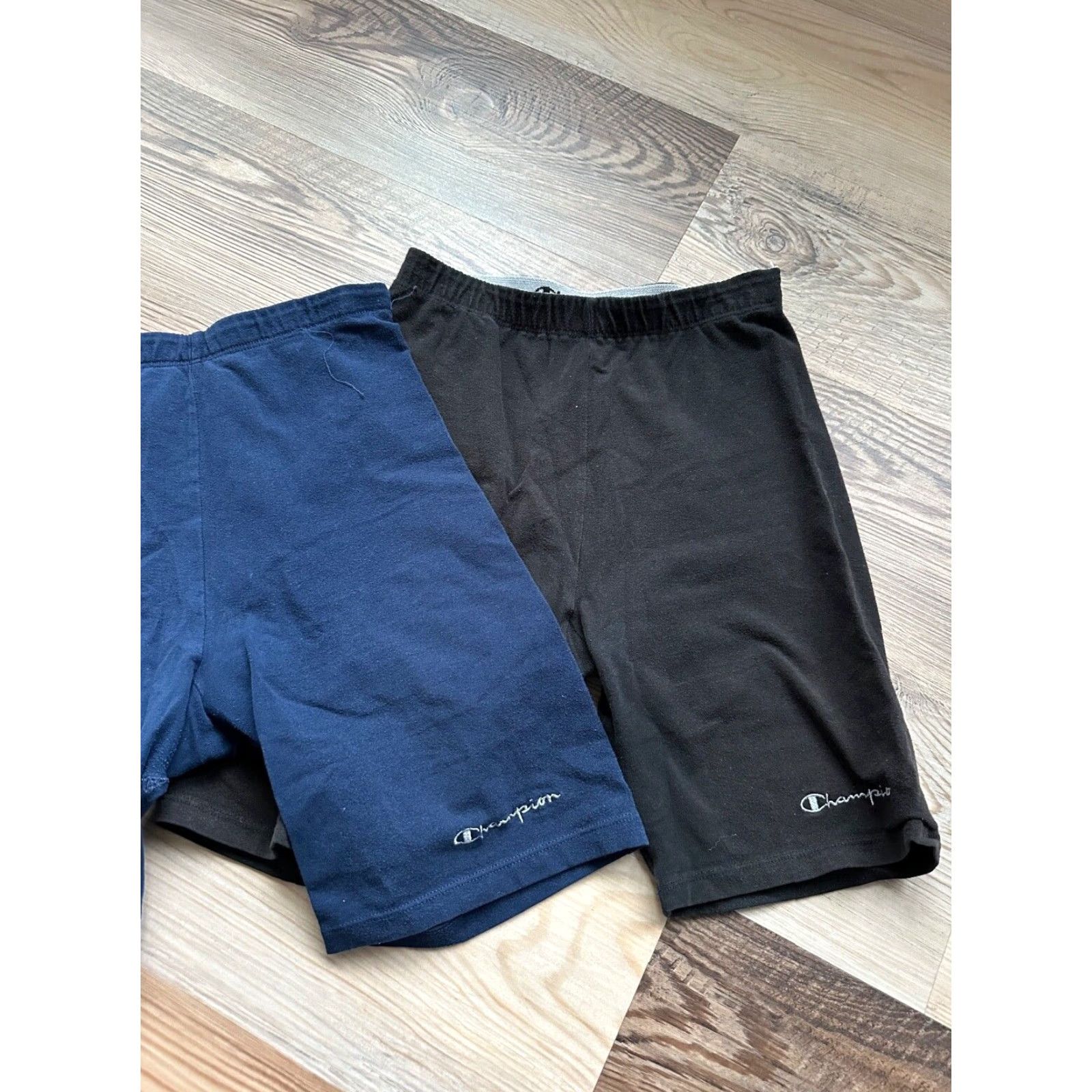 Champion 2 Vtg Champion Womens Bike Shorts Compression Size XL Navy Athletic USA AS IS Size 40" / US 18 - 3 Thumbnail