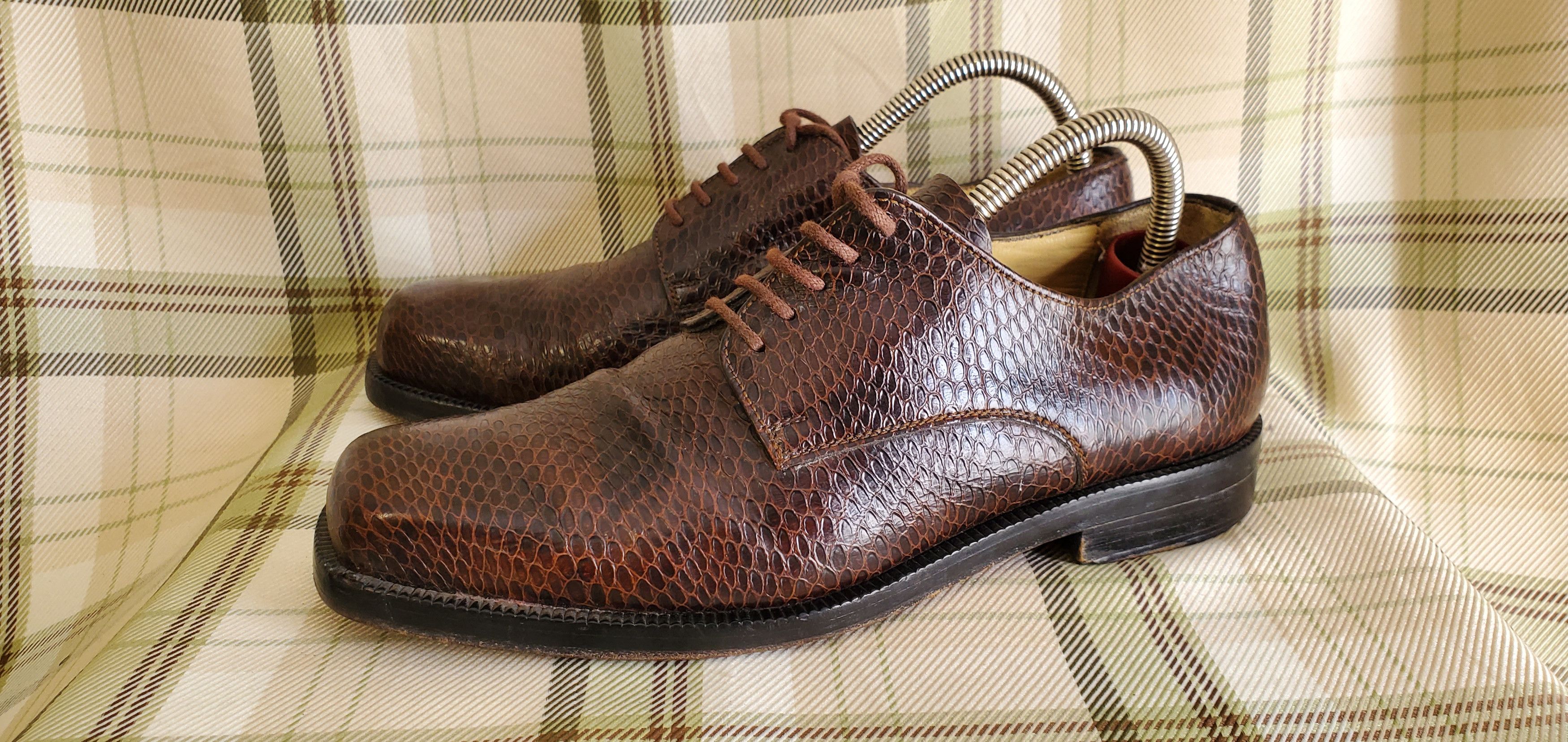 Kenzo KENZO Brown Exotic Leather Lace Up Dress Shoes Size US 7.5 / EU 40-41 - 1 Thumbnail