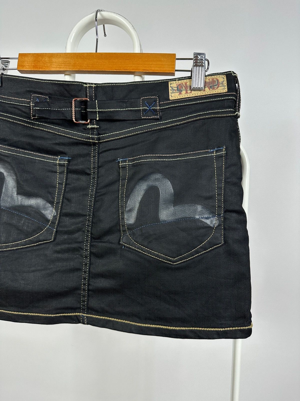 Evisu Vintage Evisu x Puma Y2K Black Mini Skirt Size 28" / US 6 / IT 42 - 3 Thumbnail