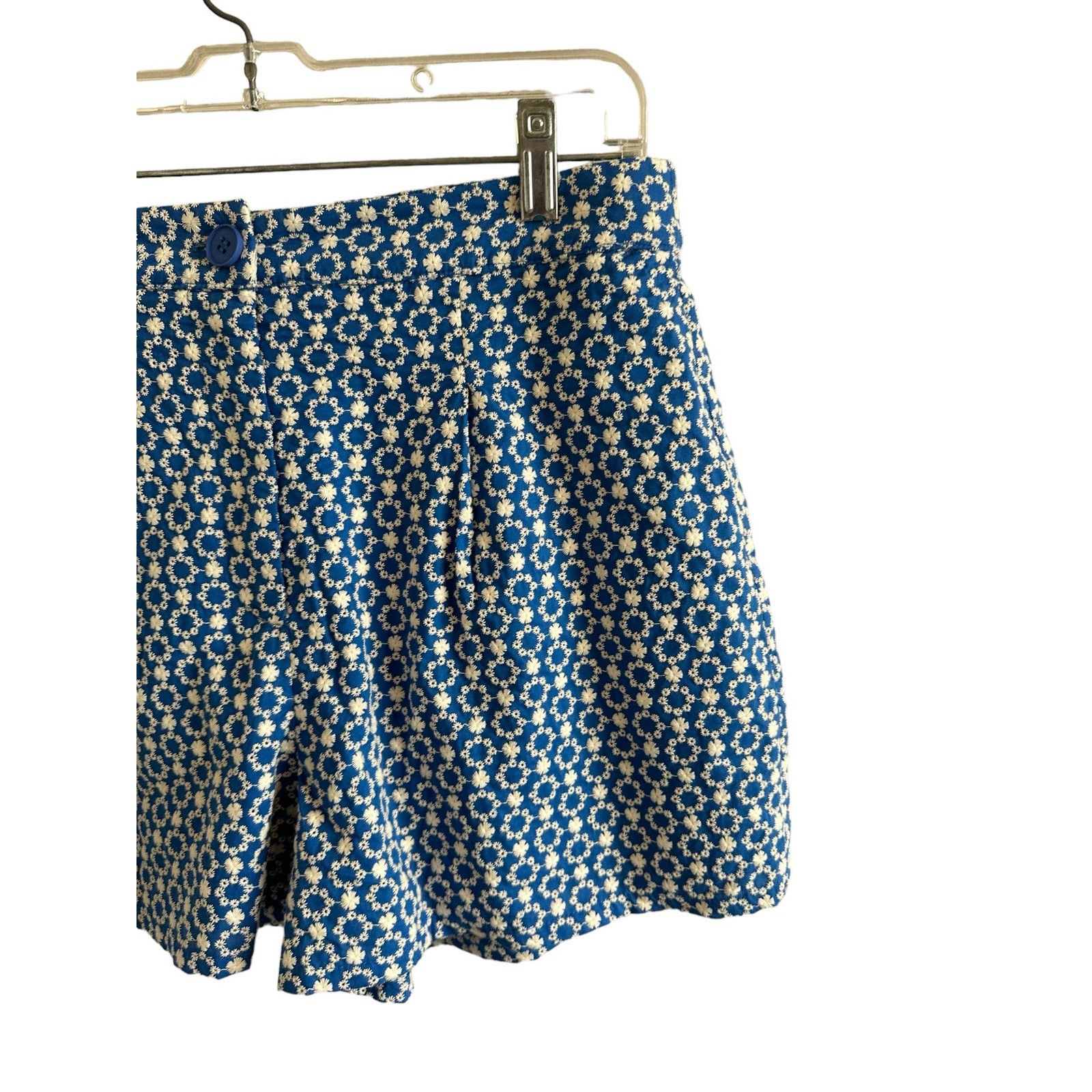 Other Blue White Floral Embroidered Blouse Shorts Set - Medium Size 30" / US 8 / IT 44 - 15 Thumbnail