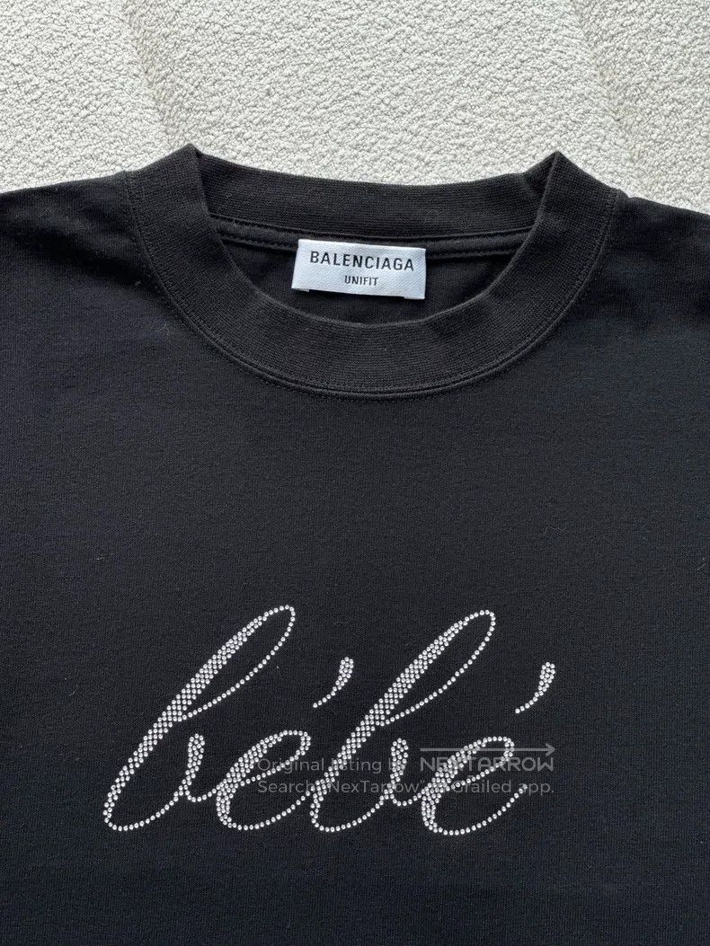 Balenciaga Balenciaga Short Sleeve T-Shirt with Sequins Size US XS / EU 42 / 0 - 4 Thumbnail