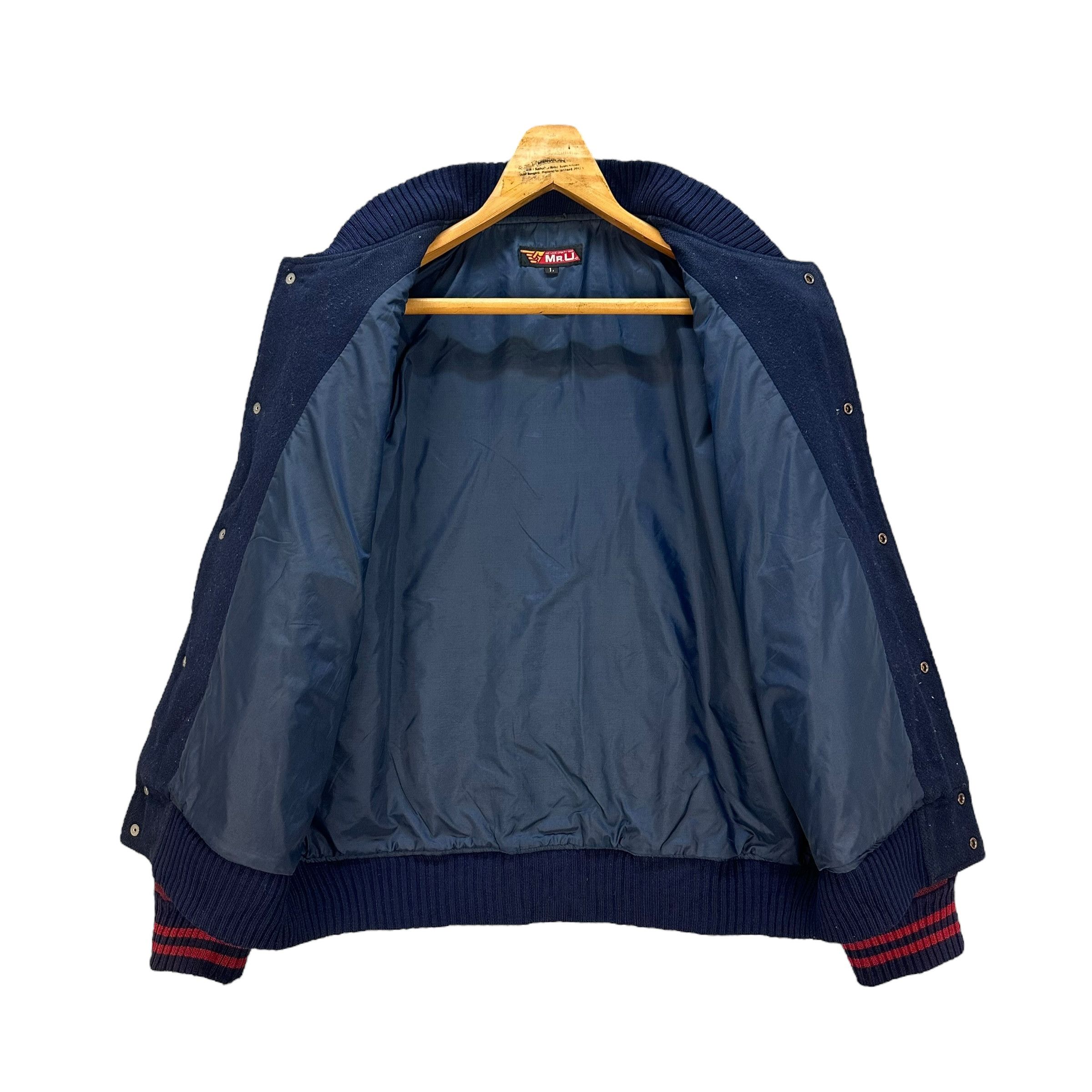 Japanese Brand TRASHED MR. U WOOL VARSITY JACKET #8989-46 Size US L / EU 52-54 / 3 - 8 Thumbnail