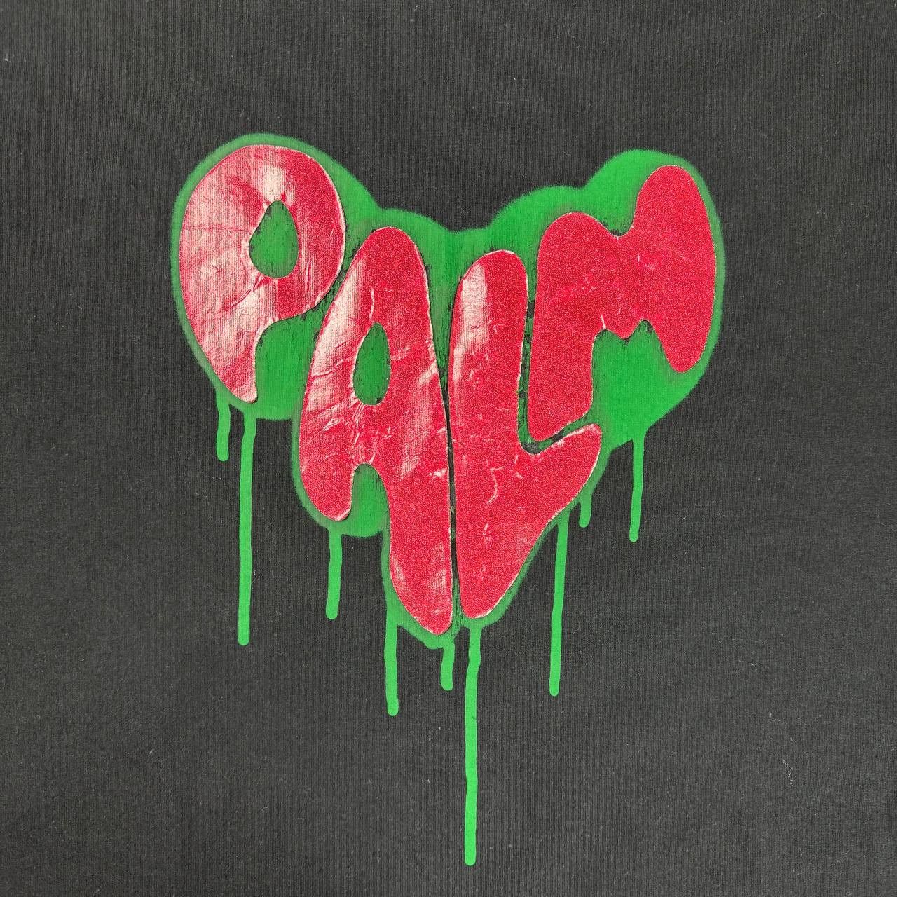 Palm Angels Palm Angels Palm Spray Heart T-Shirt Black Red Green Men's Size US S / EU 44-46 / 1 - 3 Thumbnail