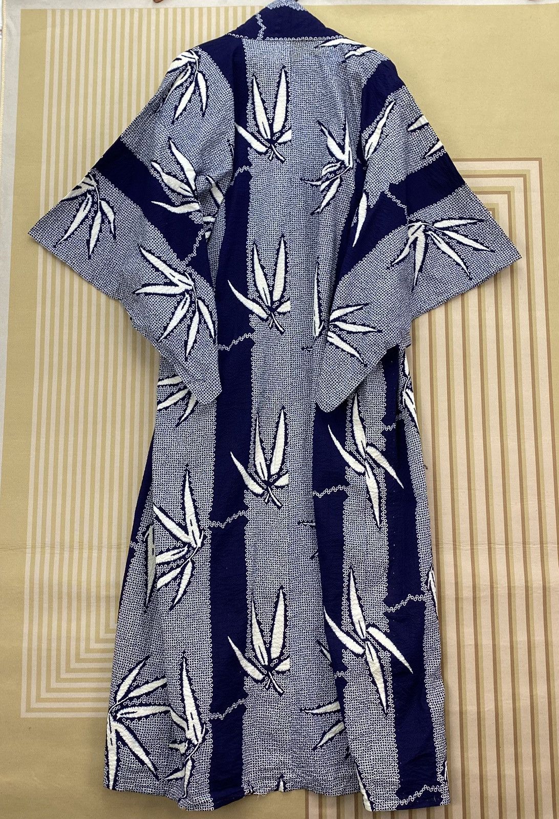 Japanese Brand 🐐Vintage Navy Blue Yukata Kimono Full Printed Size US L / EU 52-54 / 3 - 2 Thumbnail