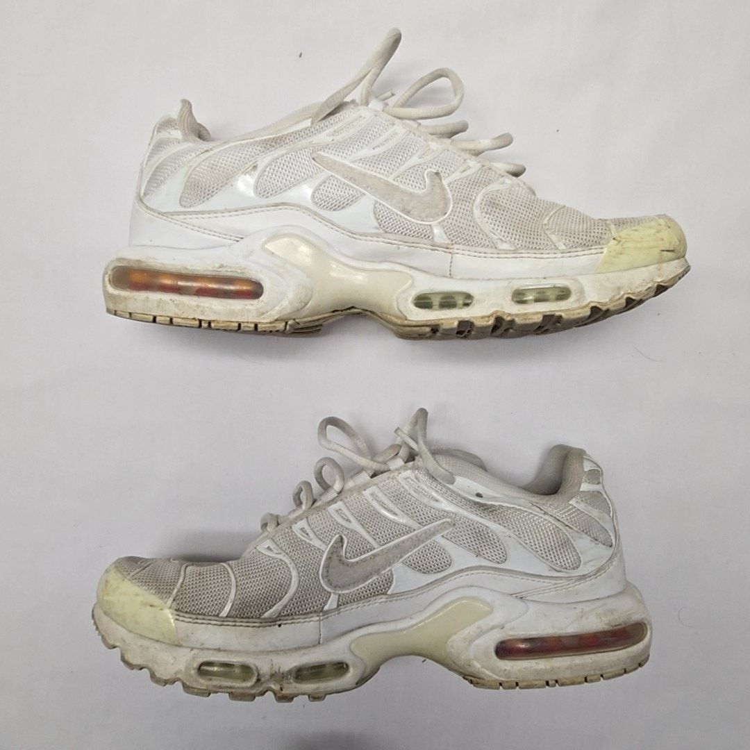Nike Nike Air Max Plus Sneakers White Mesh Athletic Shoes US 10 Size US 10 / EU 43 - 2 Thumbnail