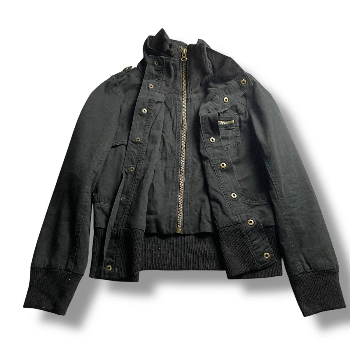 If Six Was Nine 🇯🇵 GRAZIE PUNK GOTHIC BUTTON UP FULL ZIP JACKET Size M / US 6-8 / IT 42-44 - 4 Thumbnail