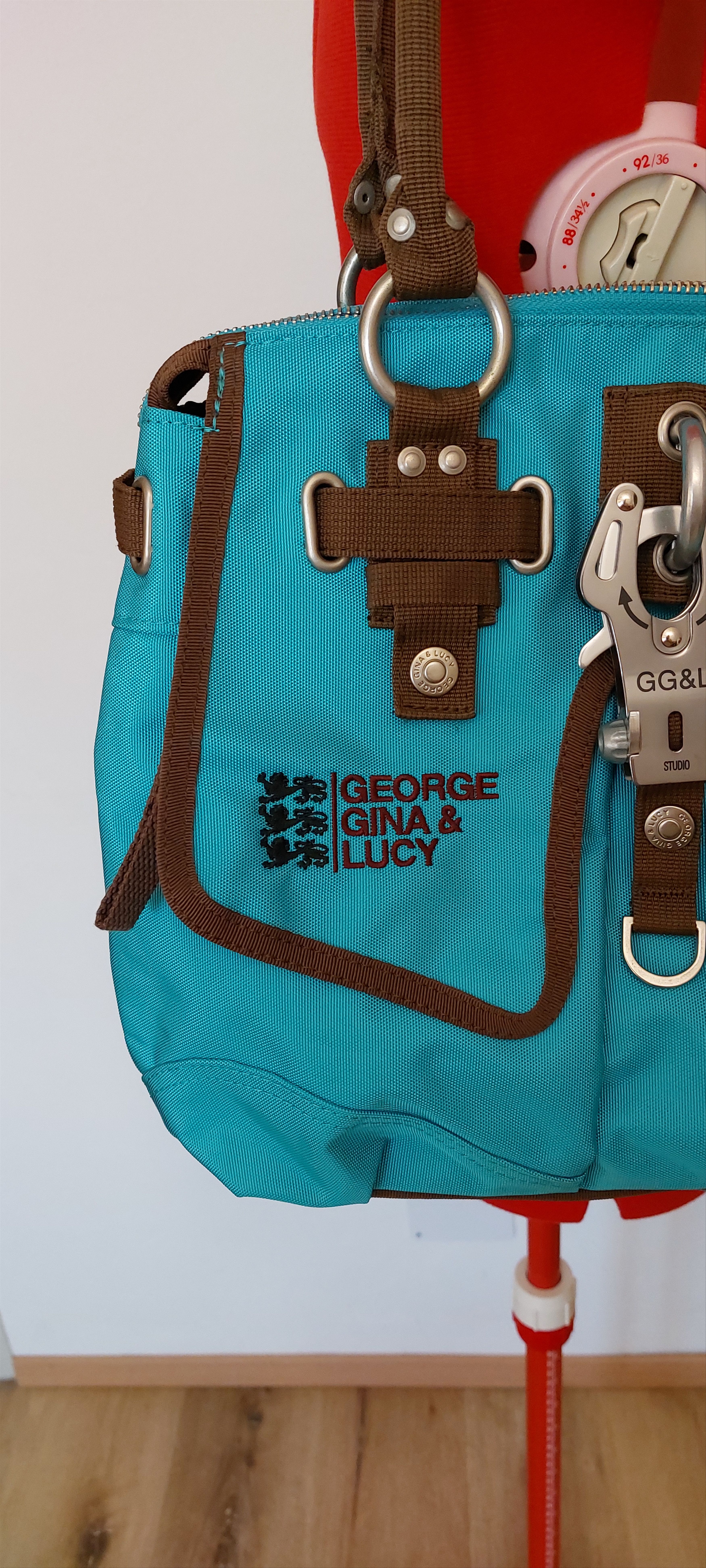 George Gina & Lucy George Gina & Lucy Y2K Turquoise Khaki Shoulder Bag Size ONE SIZE - 10 Thumbnail