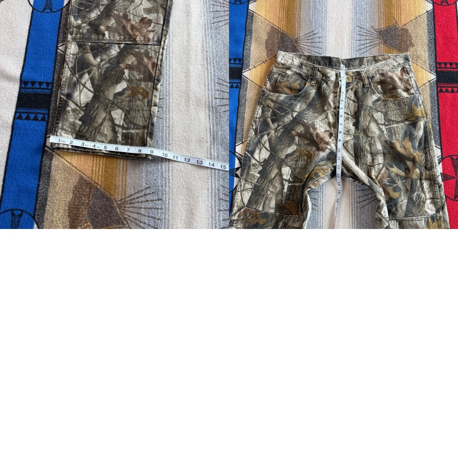 Wrangler VINTAGE Wrangler Realtree Camo Camouflage Double Knee Jeans Size 36x30 Men 90s Y2K Brown Camouflage Pattern Straight Zip Inseam 30 Regular 36 Mens Size US 36 / EU 52 - 9 Thumbnail