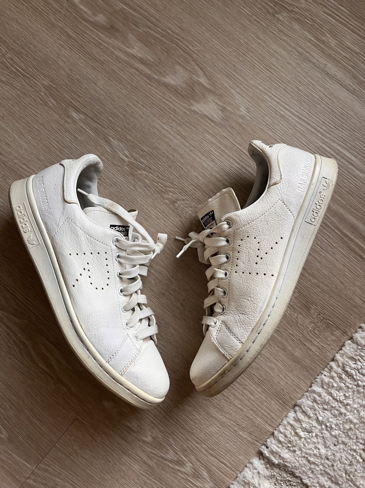 Adidas × Raf Simons RAF Simons Stan smith size 10 white | Grailed