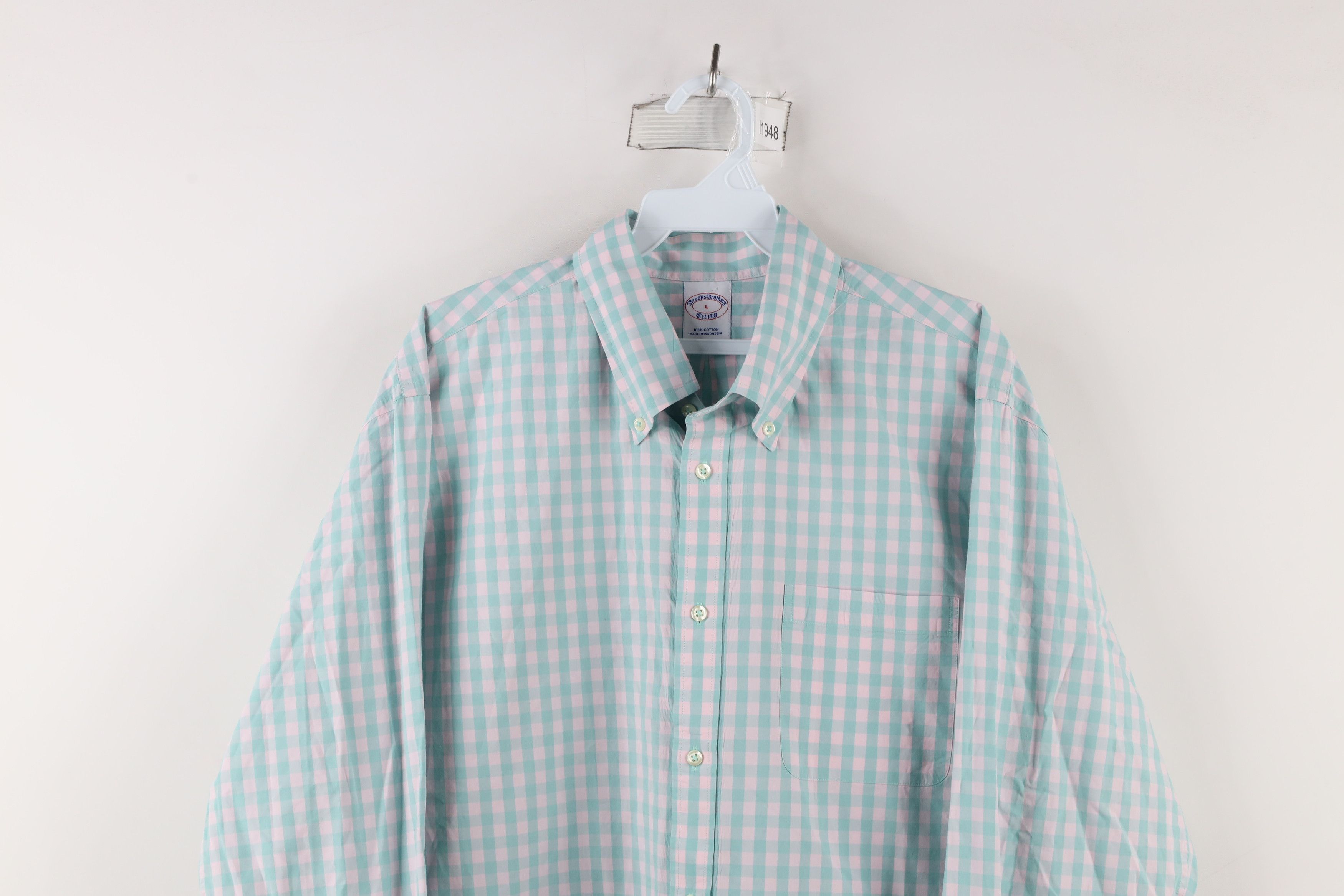 Brooks Brothers × Vintage Brooks Brothers Original Cotton Button Down Shirt Plaid OCBD Size US L / EU 52-54 / 3 - 2 Thumbnail