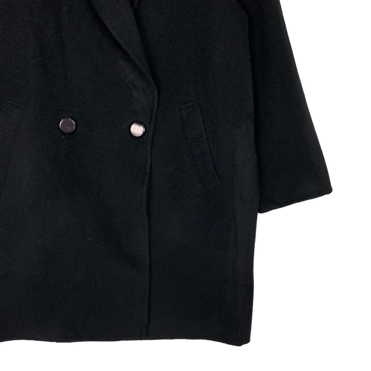Handmade JEAN VELKONE Hand Made Cashmere & Wool Coat #1074-C49 Size L / US 10 / IT 46 - 4 Thumbnail