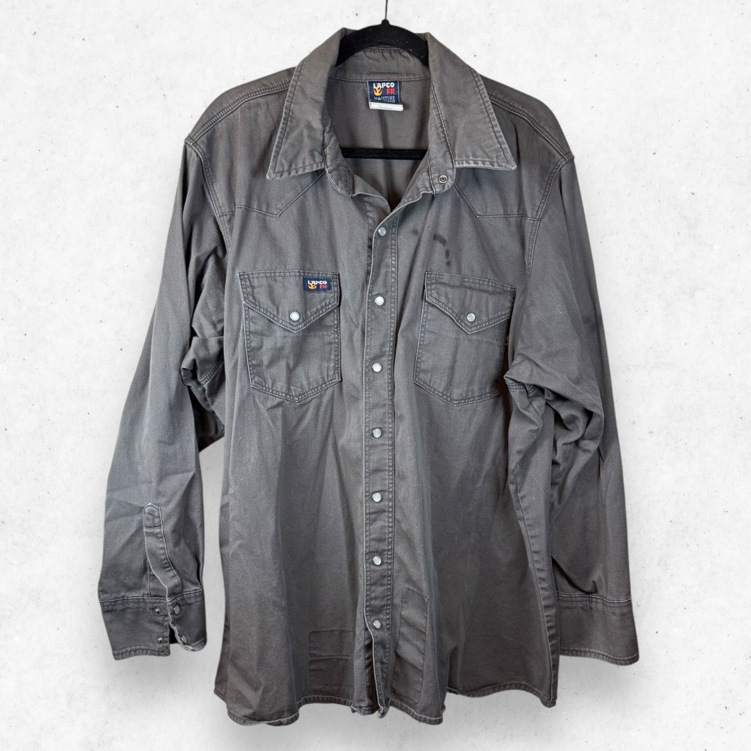 Other LAPCOFR Flame Resistant Shirt Men's 2XL Reg Gray 100% Cotton Size XXL / US 16-18 / IT 52-54 - 1 Thumbnail