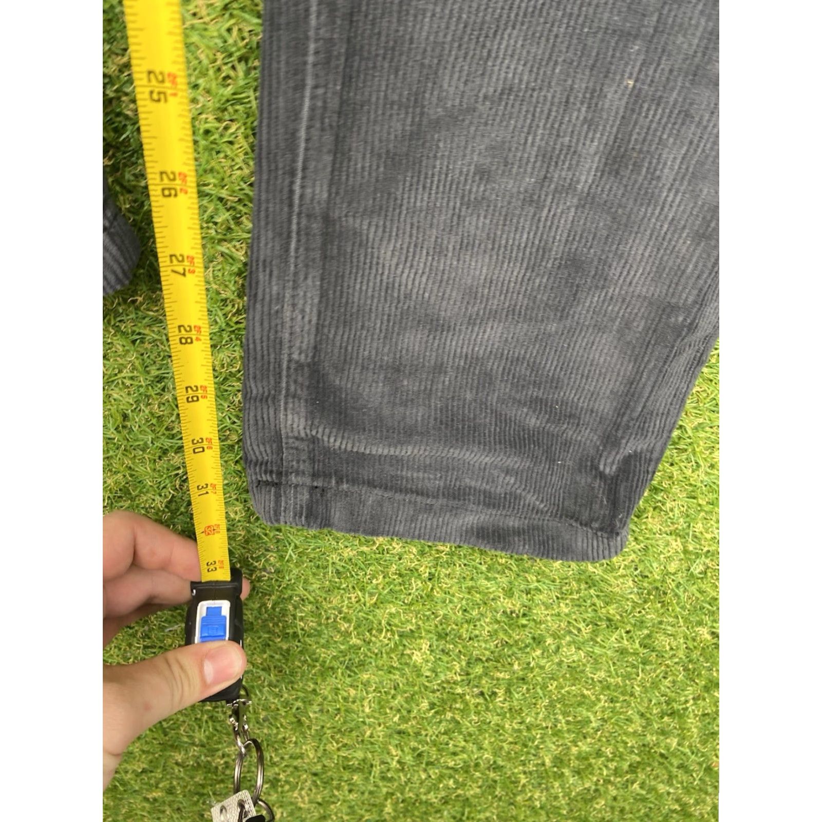 Faherty Faherty Pants Mens 33 33x32 Corduroy Slim Straight Blue Grey Slacks Casual Y2K Shirt Size US 33 - 7 Thumbnail