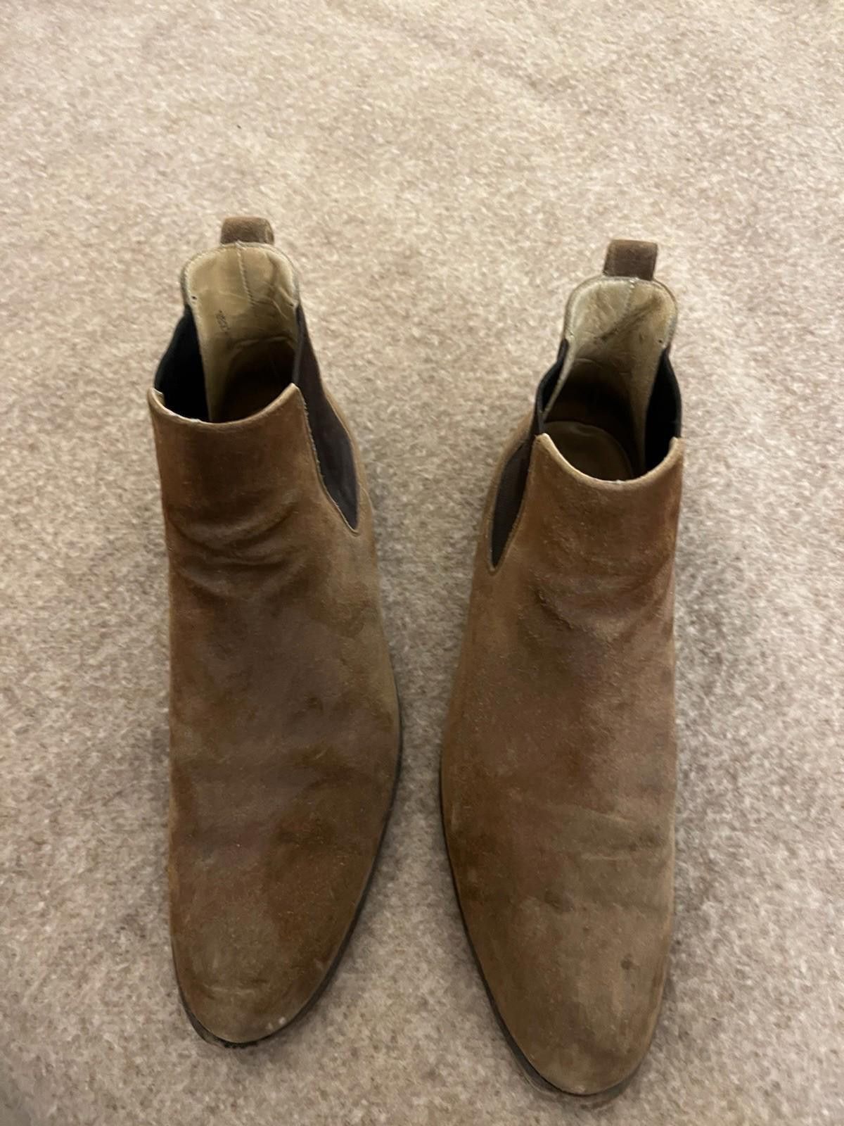 TAFT Taft Suede Tan Chelsea Boots Slip On Mens Size EU 43, US 10 Size US 10 / EU 43 - 4 Thumbnail