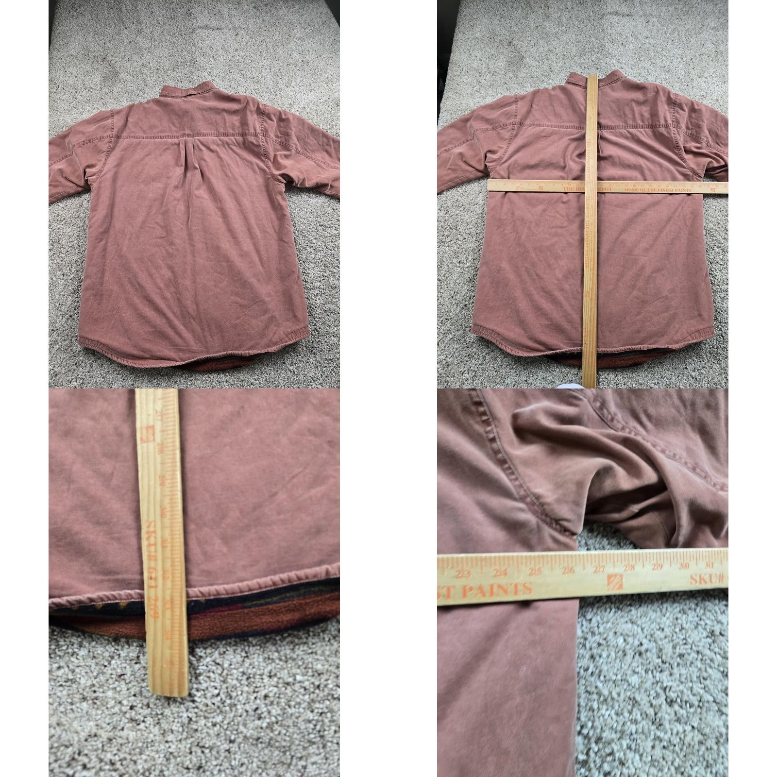 The Territory Ahead VINTAGE Territory Ahead Shirt Jacket XLT Red Canvas Blanket Lined Southwestern Jacket Coat Mens Size US XL / EU 56 / 4 - 8 Thumbnail