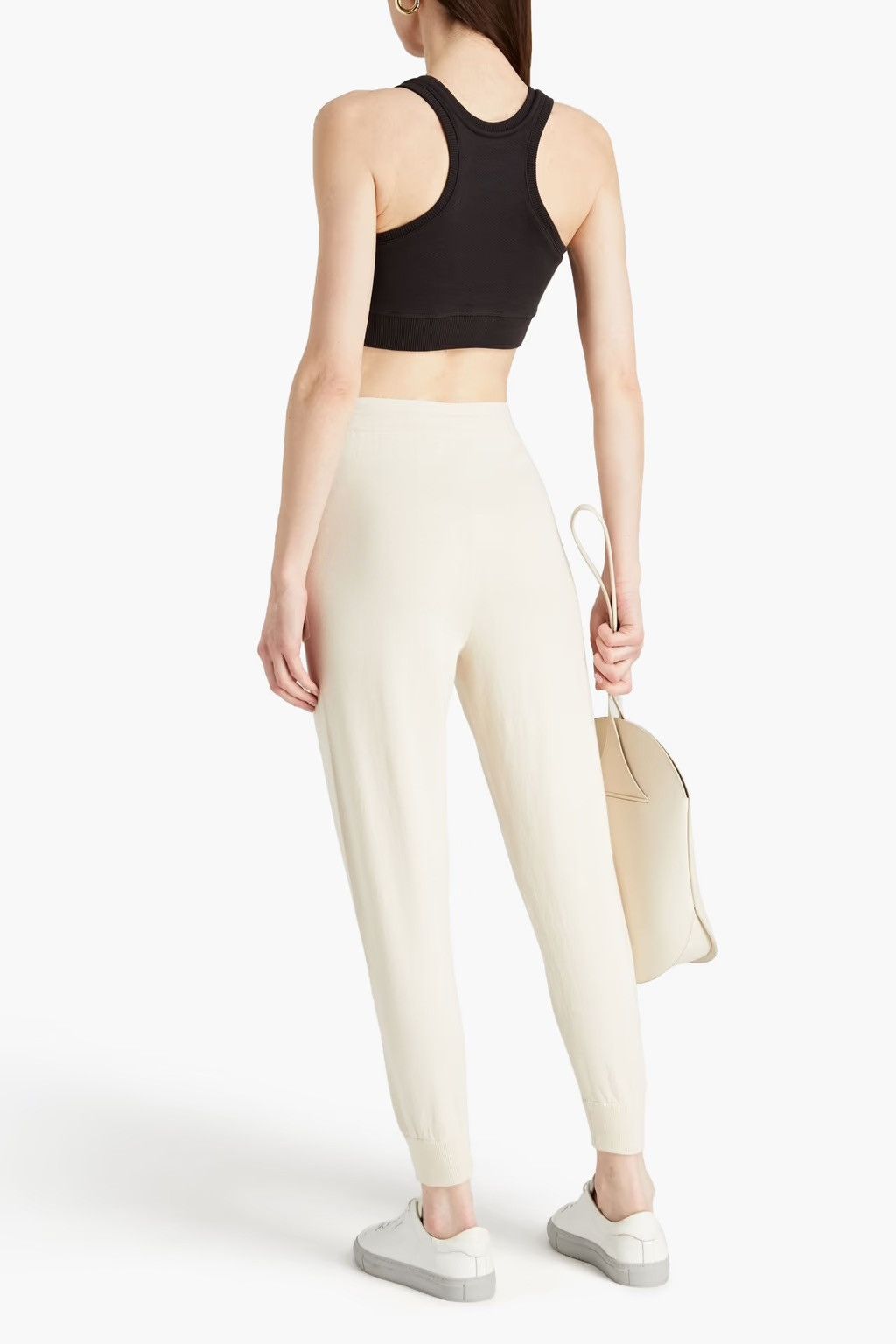 ba&sh BA&SH Thais Cropped French Cotton-terry Top Size M / US 6-8 / IT 42-44 - 2 Thumbnail