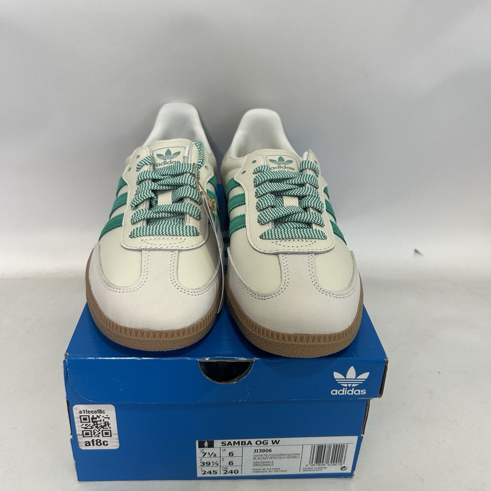 Adidas adidas Samba WMNS “Off-White Hazy Green” Size US 7.5 / IT 37.5 - 2 Thumbnail