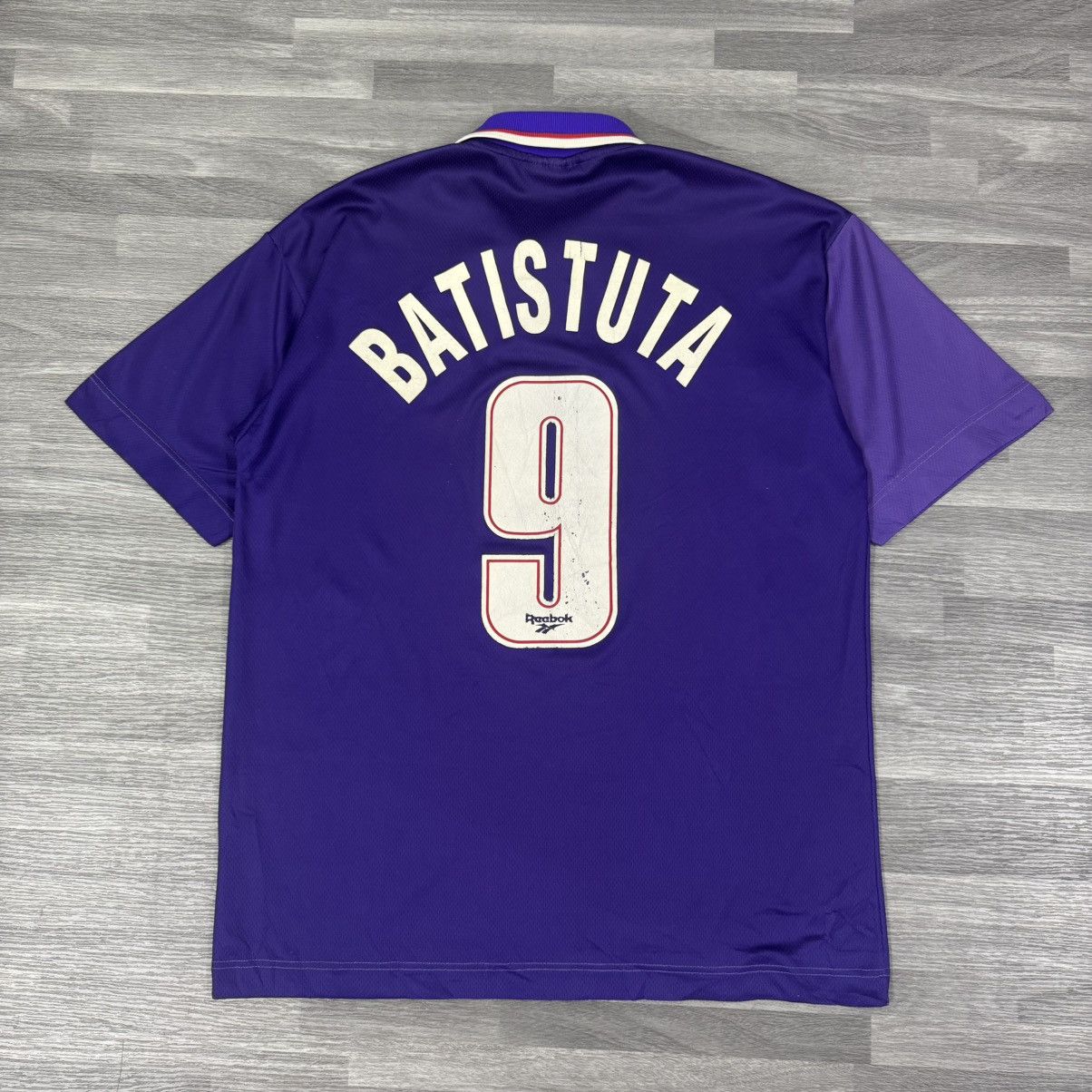 Vintage 🔥 Fiorentina 1995/96 – Reebok Sammontana–Batistuta #9 jersey Size US L / EU 52-54 / 3 - 2 Thumbnail