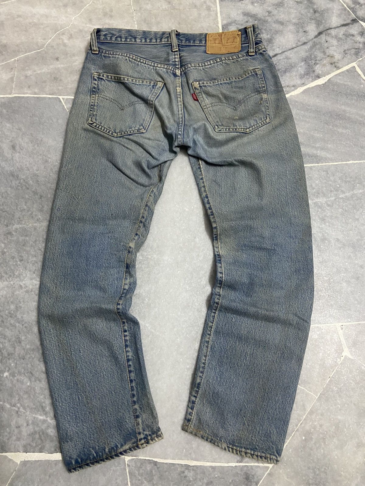 Levi's Vintage 70s Levis 501 Redline Selvedge Jeans button 6 Size US 28 / EU 44 - 9 Thumbnail