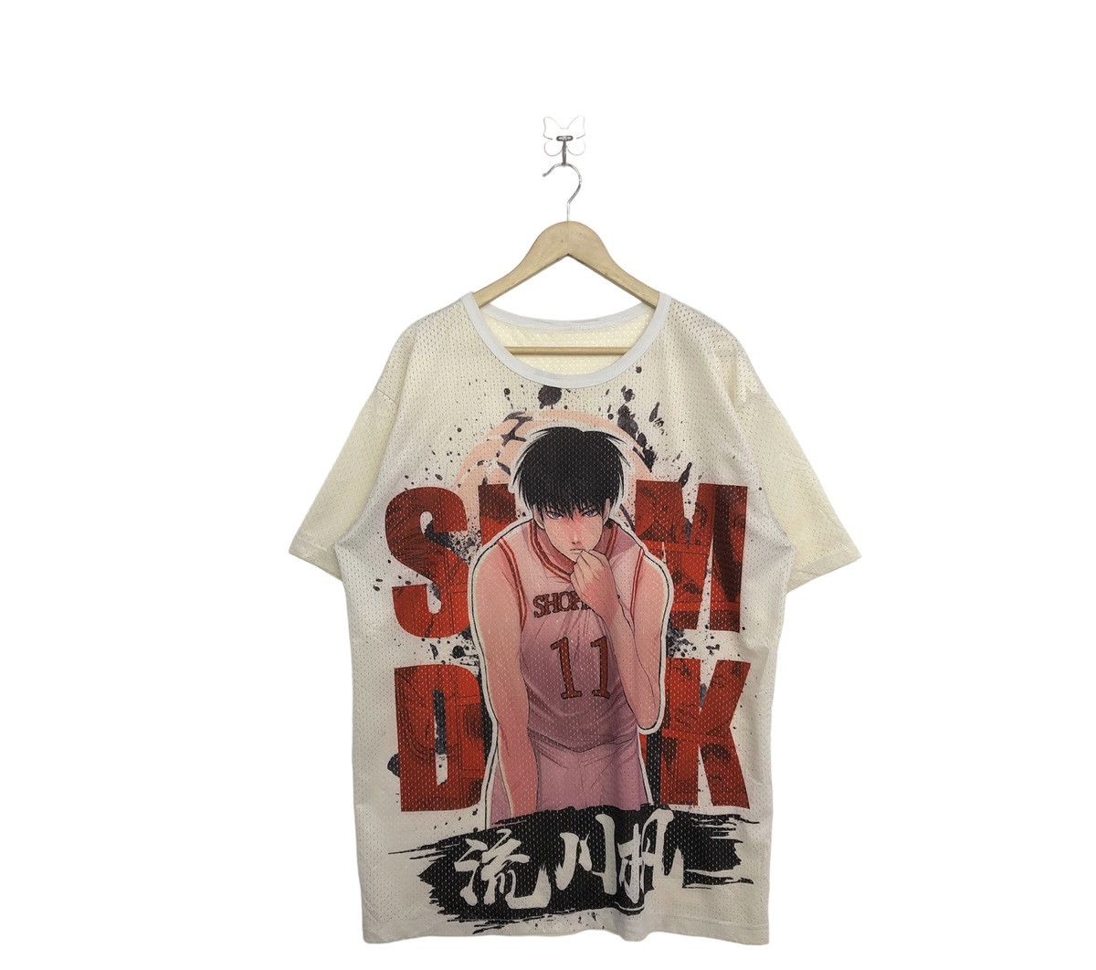 Anime Slam Dunk Vintage Rukawa Kaede Anime Streetwear Tshirt Size US XL / EU 56 / 4 - 1 Thumbnail