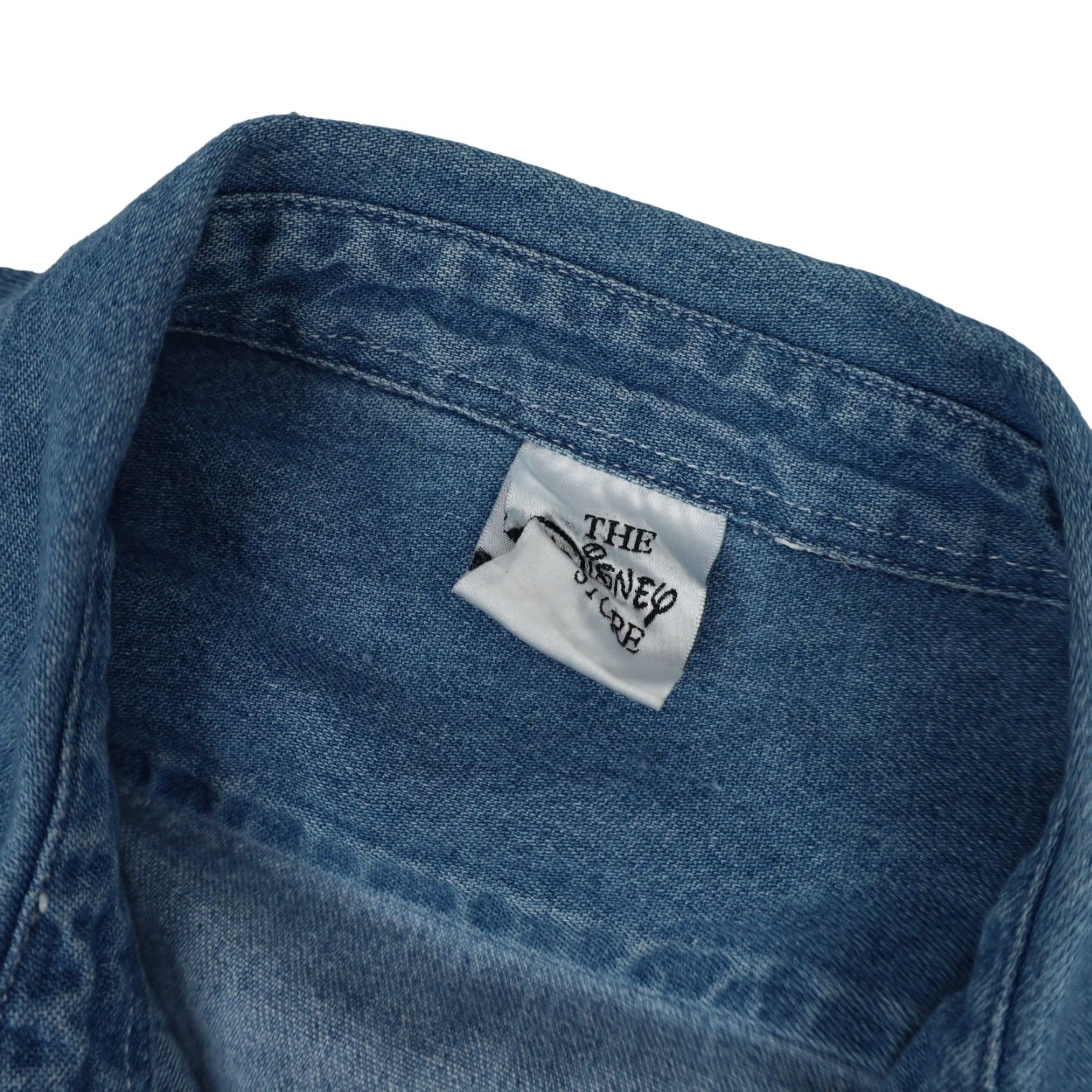 Disney VINTAGE Disney Winnie the Pooh Embroidered Denim Button-Down Shirt Mens XXL Blue Size US XXL / EU 58 / 5 - 7 Thumbnail