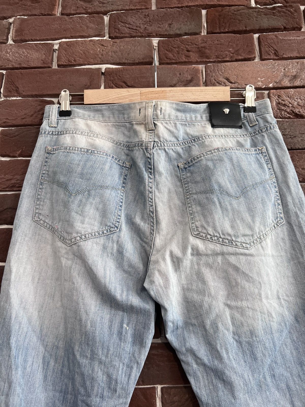 Versace Versace Jeans Couture Vintage Y2k Denim Pans Hype Washed Size US 38 / EU 54 - 3 Thumbnail