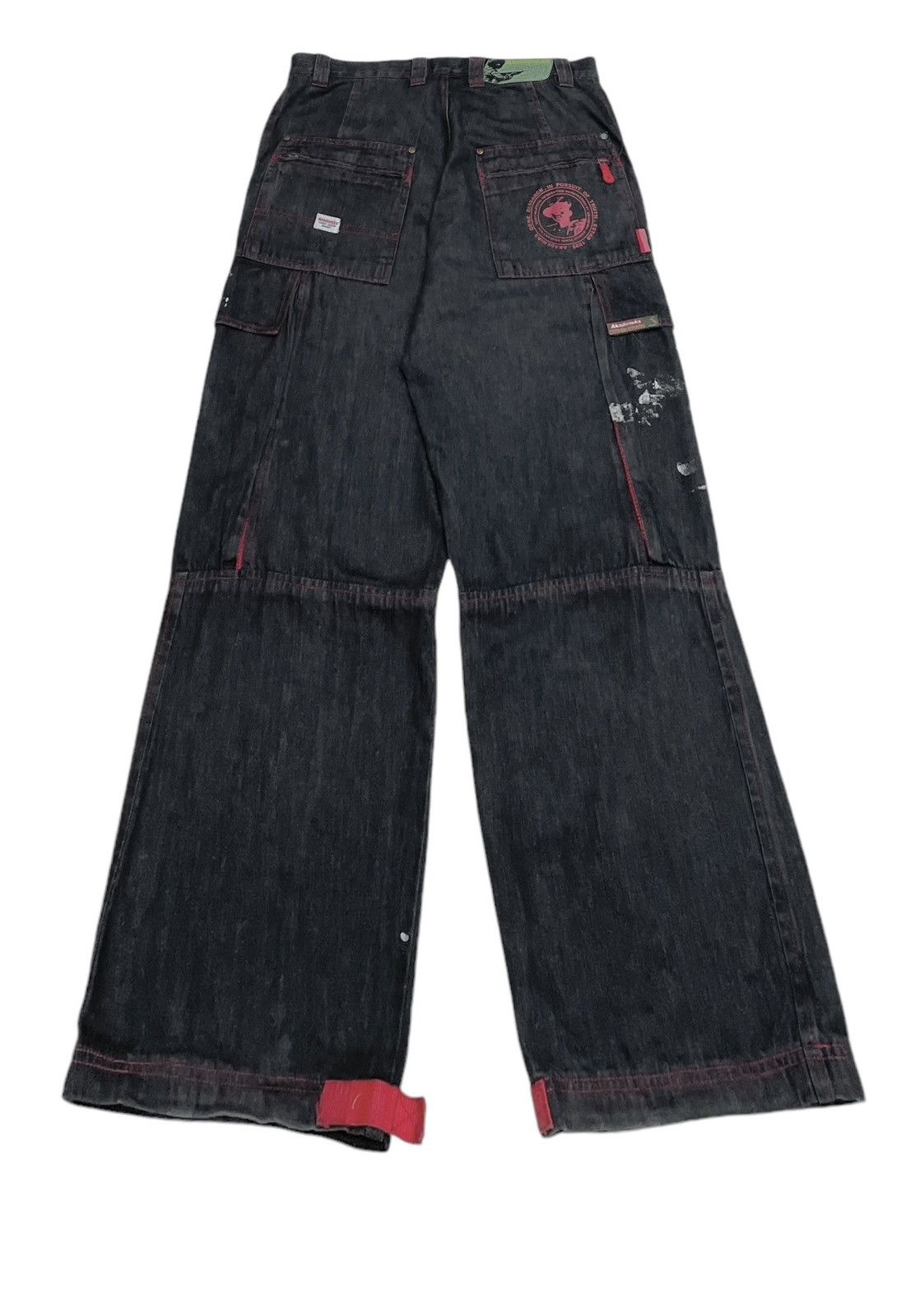 Akademiks Rare Design Vintage Brand Akademiks Baggy Jeans 1990s Size US 34 / EU 50 - 2 Thumbnail