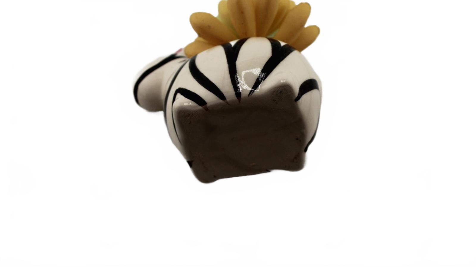 Designer Zebra Ceramic Planter with Artificial Succulent Size ONE SIZE - 5 Thumbnail