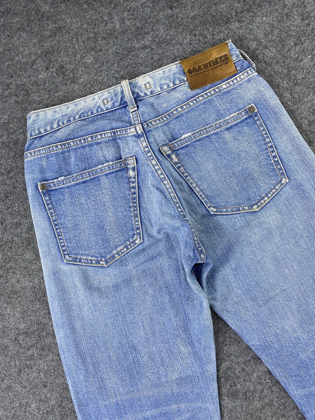 Japanese Brand × Jean GOA NIMES SELVEDGE BLUE WASH JEANS -J1132 Size US 28 / EU 44 - 6 Thumbnail