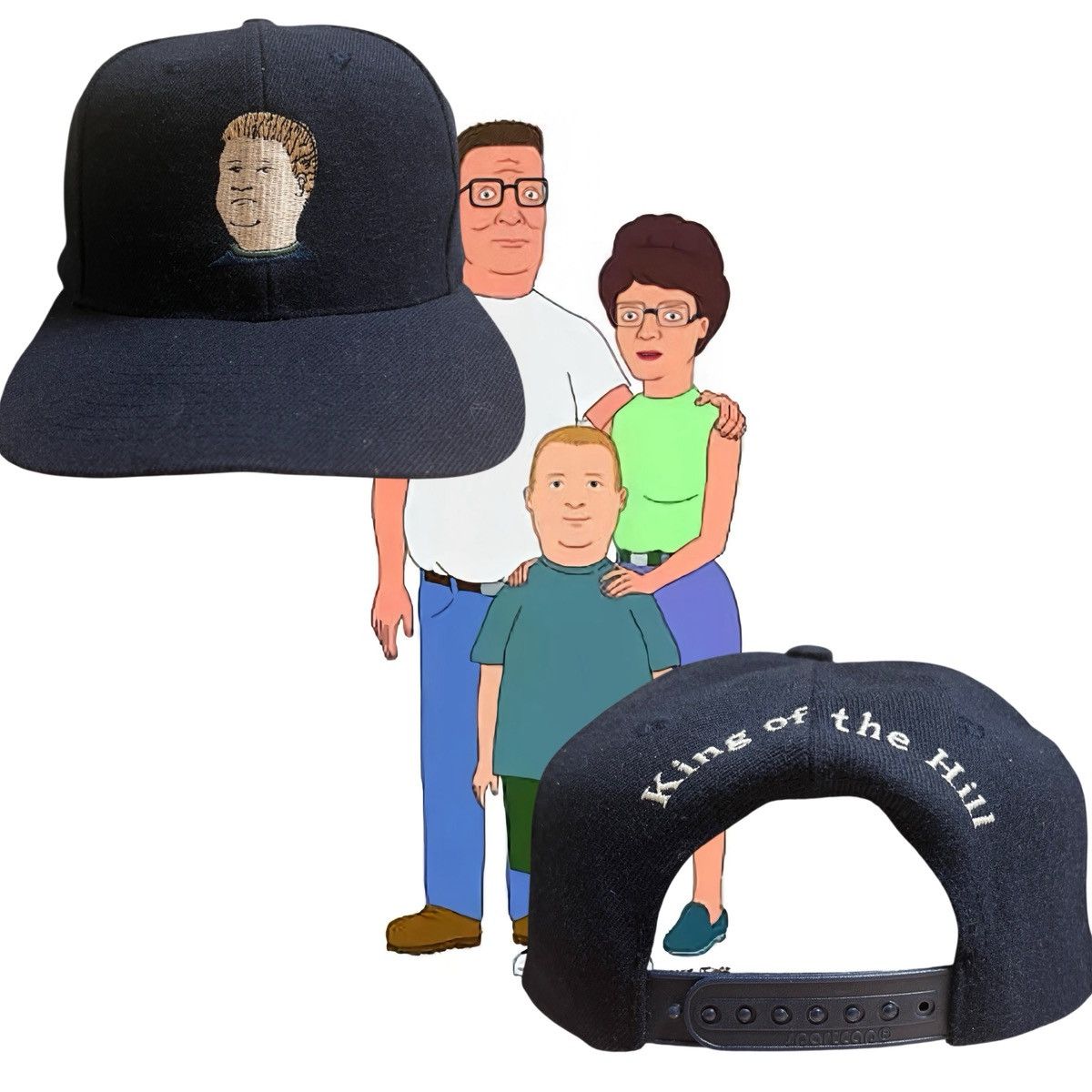 Vintage King of the Hill TV Promo Snapback Hat Vintage Size ONE SIZE - 1 Thumbnail