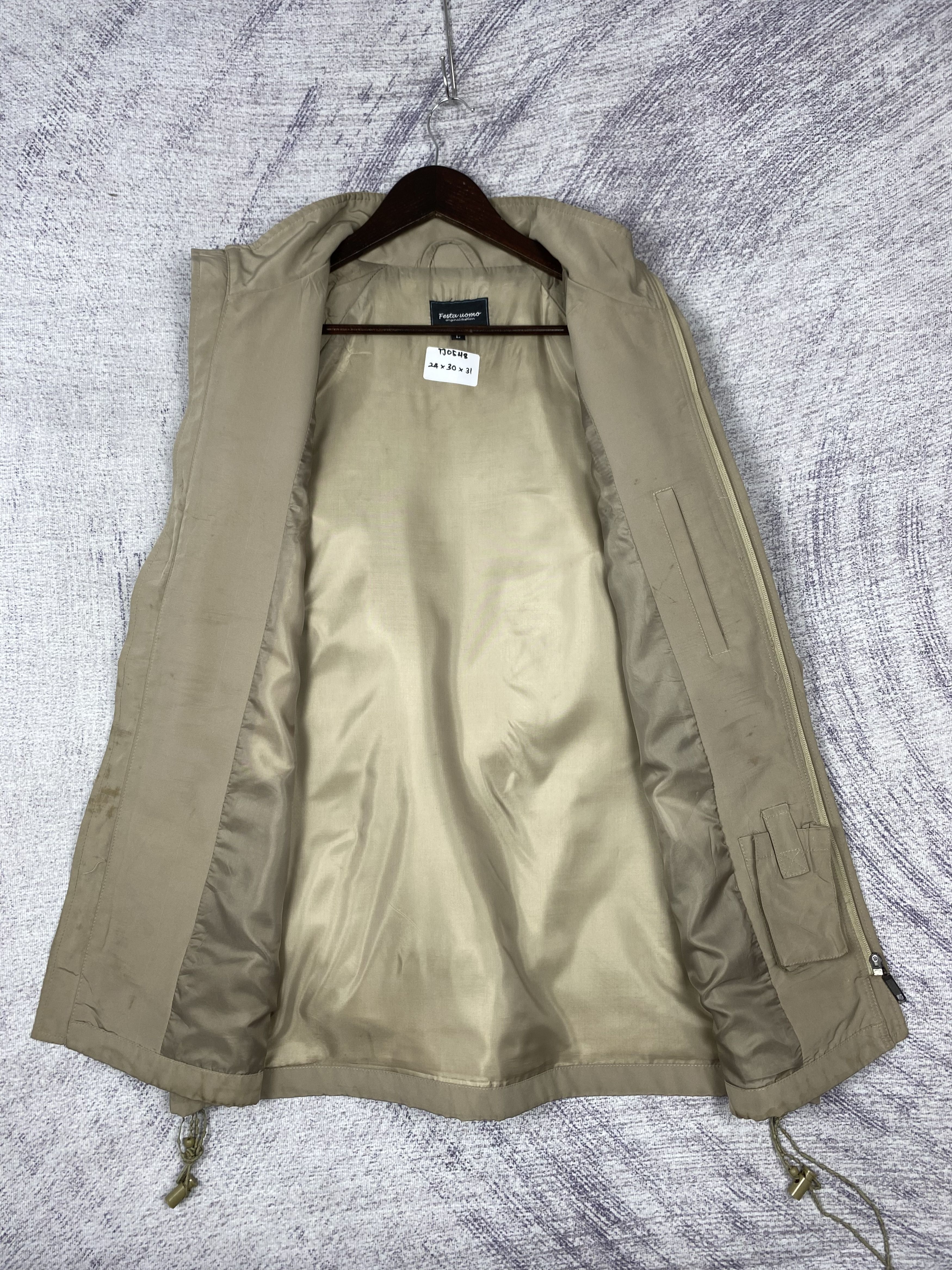 Japanese Brand Vintage Festa Uomo Zip Up Jacket Size US L / EU 52-54 / 3 - 6 Thumbnail
