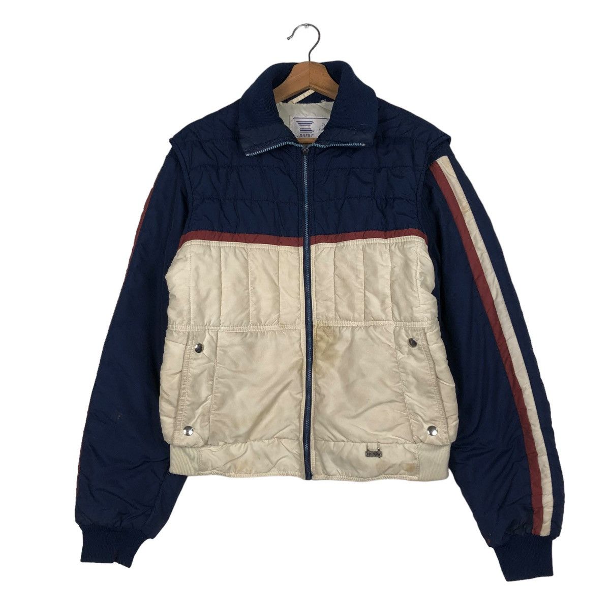 Japanese Brand × Vintage VINTAGE BIKER JACKET PUGFER LIGHT DOWN PROFILE ISSEY MIYAKE Size US M / EU 48-50 / 2 - 2 Thumbnail