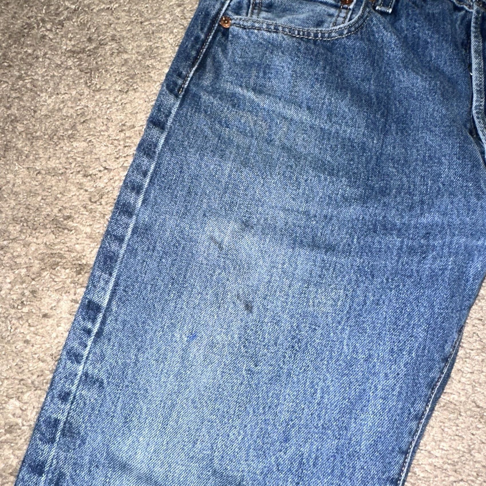 Levi's Levi's 501 Jeans Mens 33x30 Button Fly Straight Leg Denim Blue Medium Wash Pants 80s 90s Size US 33 - 3 Thumbnail