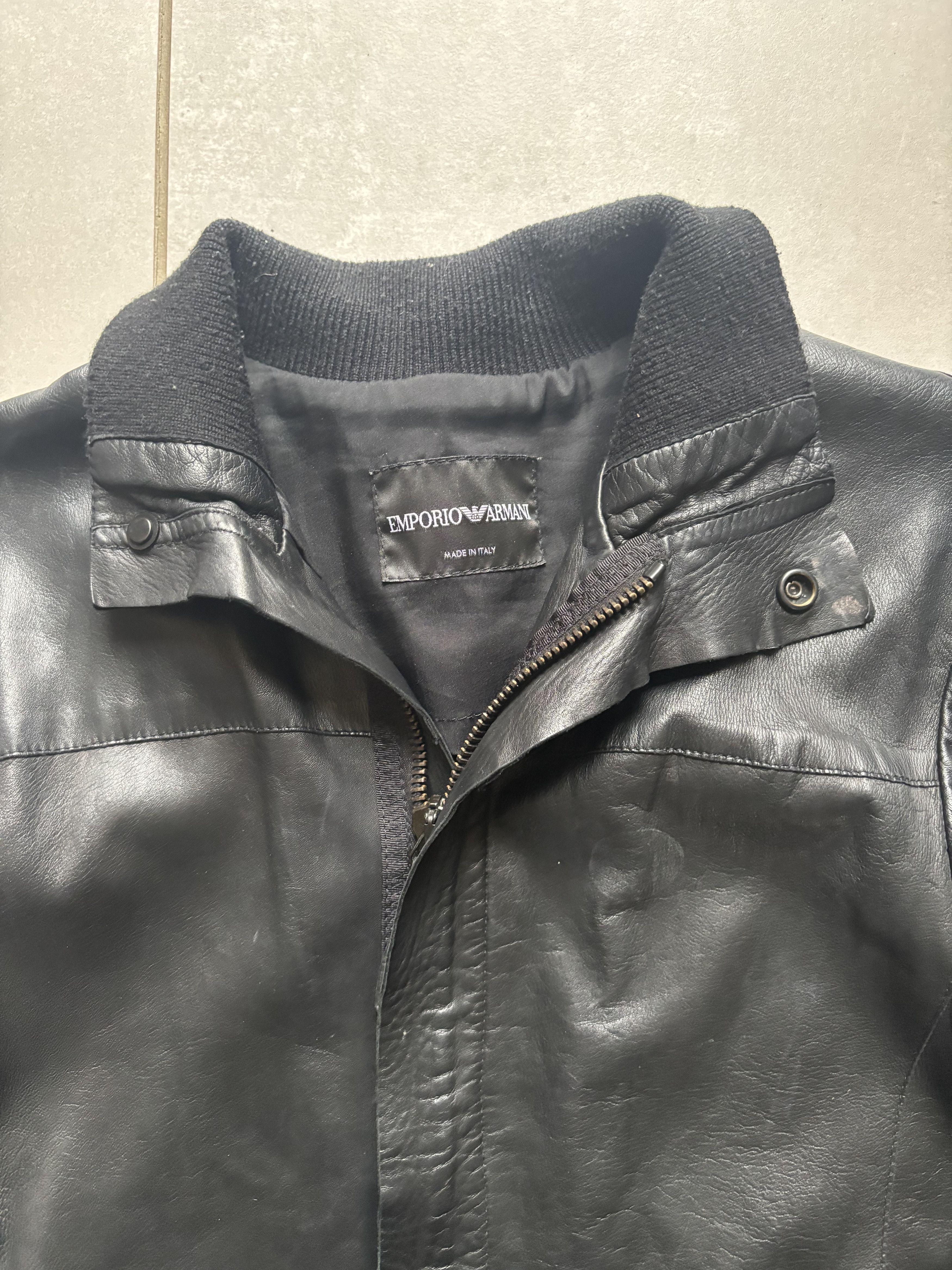 Emporio Armani FW12 Armani Nappa Leather Jacket Size US S / EU 44-46 / 1 - 6 Thumbnail