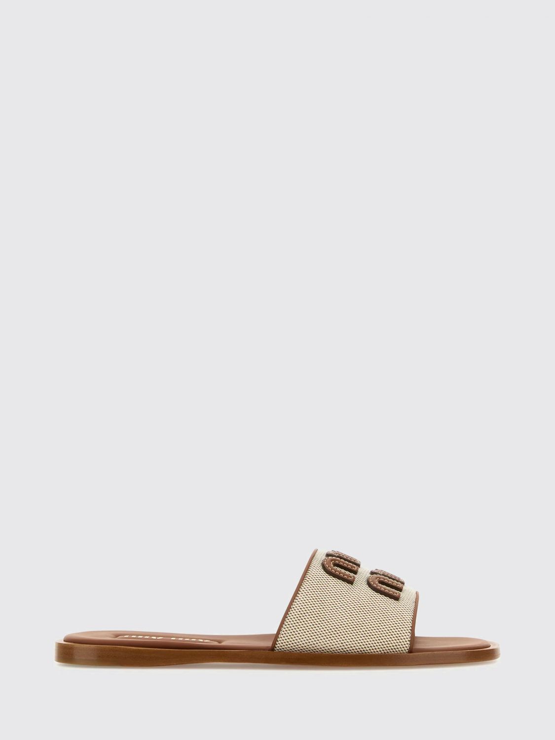 Miu Miu Miu Miu Heeled Sandal Woman Natural Size US 7 / IT 37 - 1 Preview