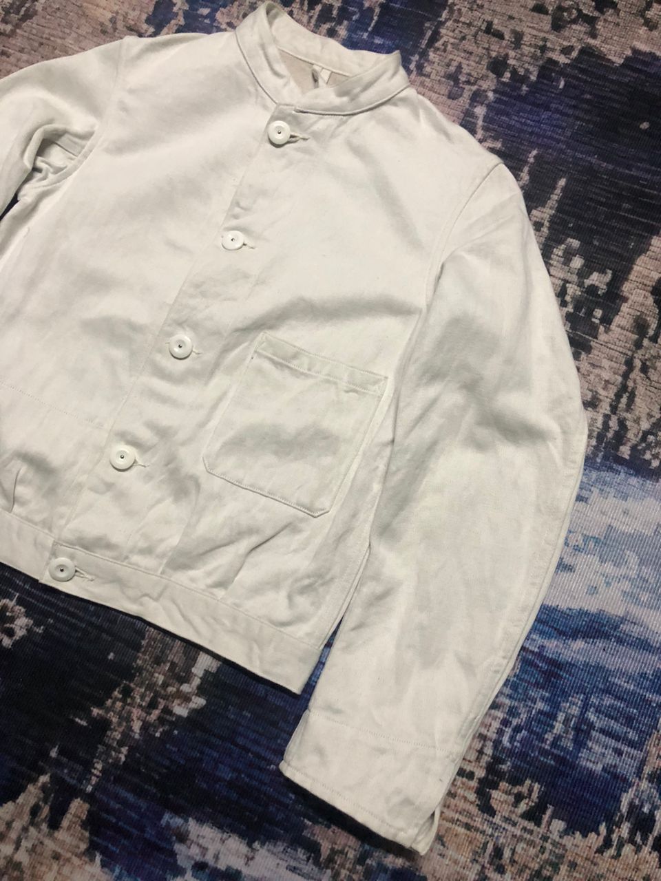 SCYE Scye Masterpiece Cotton Linen Cropped Jacket In White Size XS / US 0-2 / IT 36-38 - 5 Thumbnail