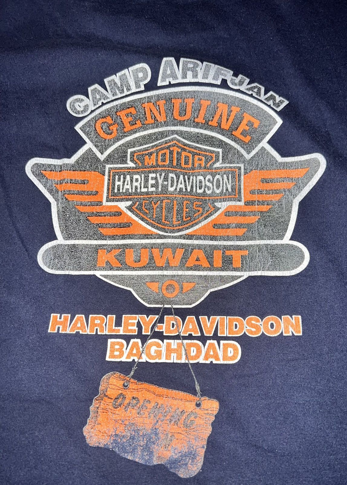 Harley Davidson × Vintage VINTAGE KUWAIT HARLEY DAVIDSON Size US L / EU 52-54 / 3 - 4 Thumbnail