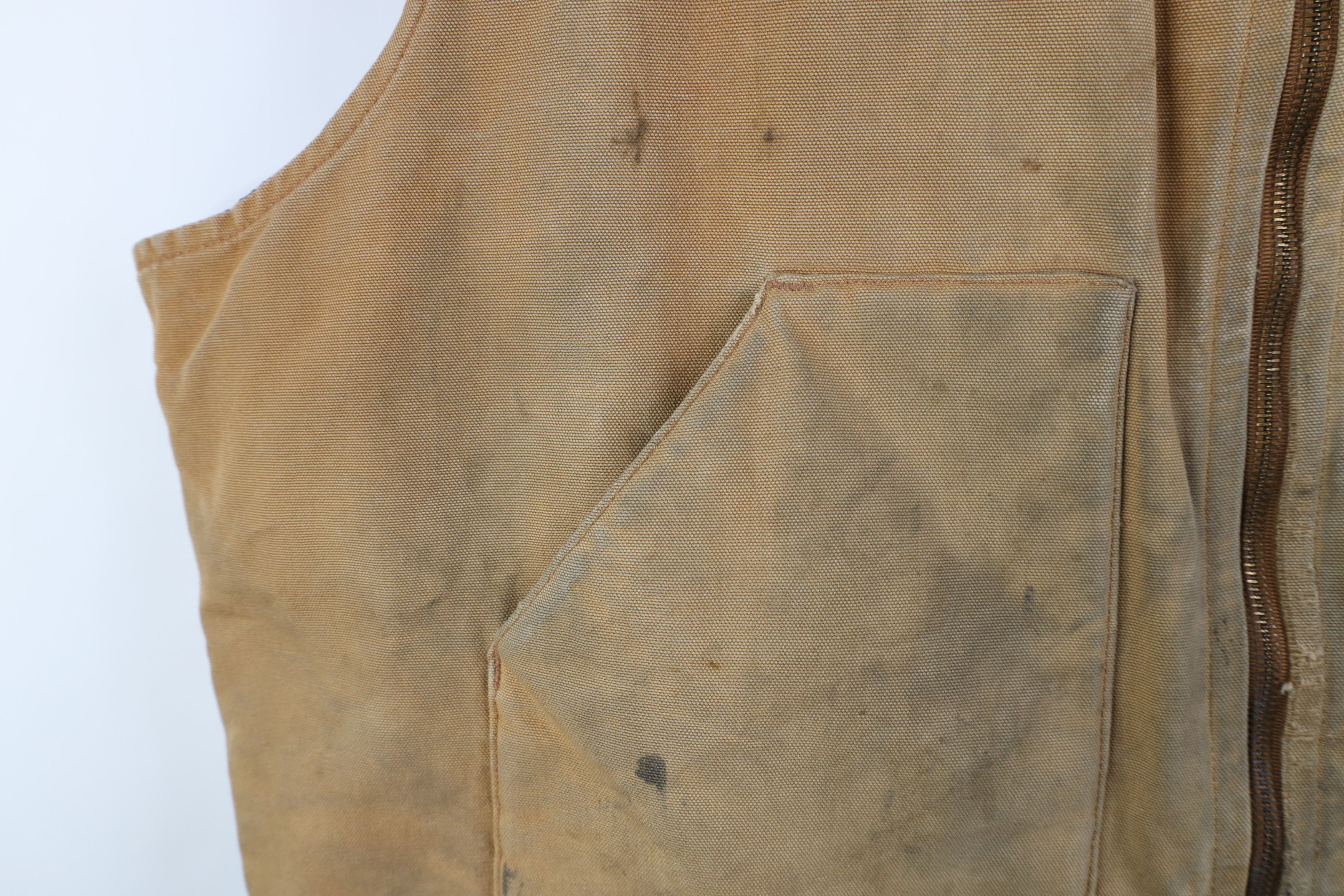 Carhartt Vintage Carhartt Quilted Canvas Vest Jacket Duck Brown Size US XXL / EU 58 / 5 - 7 Thumbnail