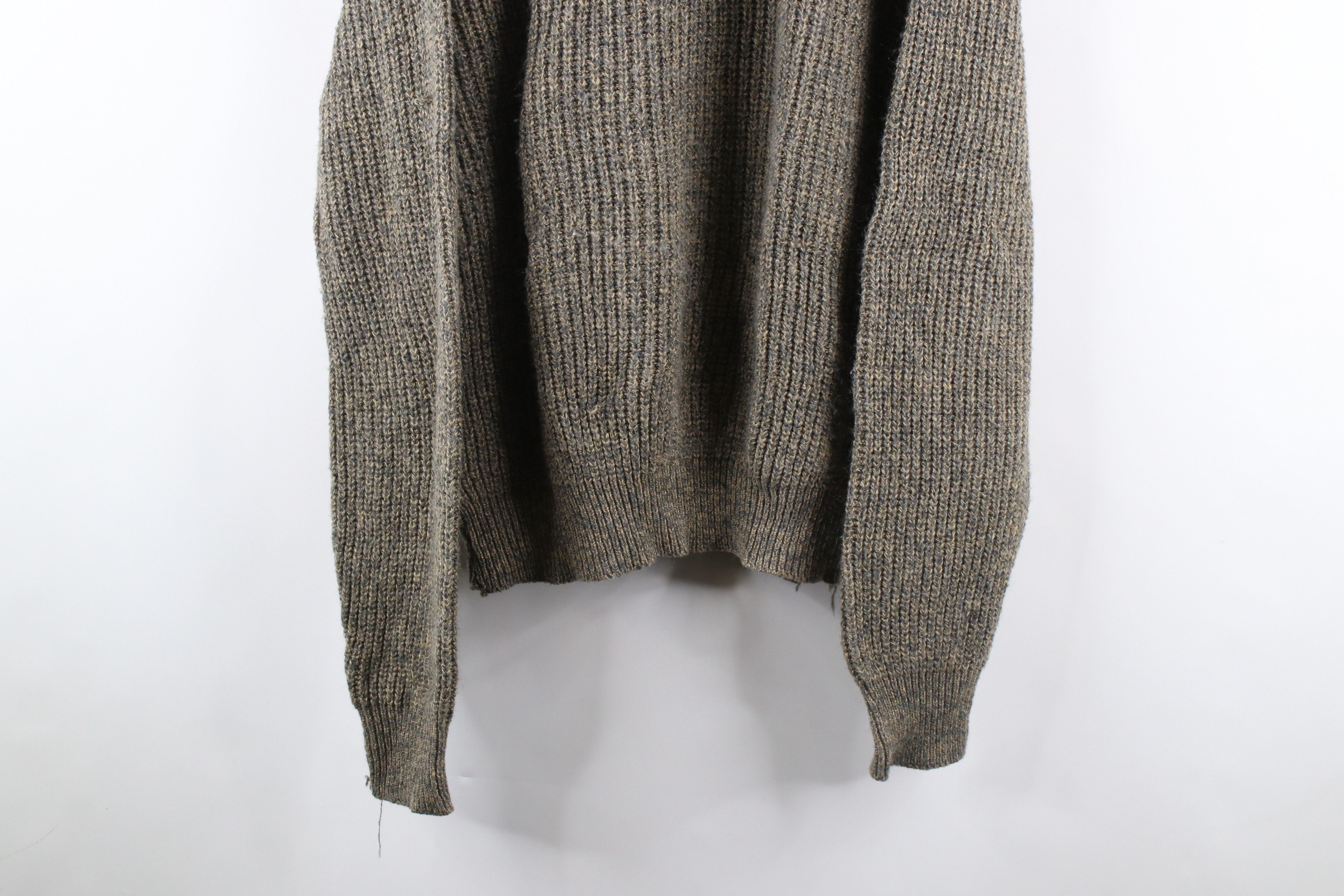 Vintage Vintage 90s Streetwear Blank Chunky Ribbed Knit Sweater USA Size US M / EU 48-50 / 2 - 3 Thumbnail