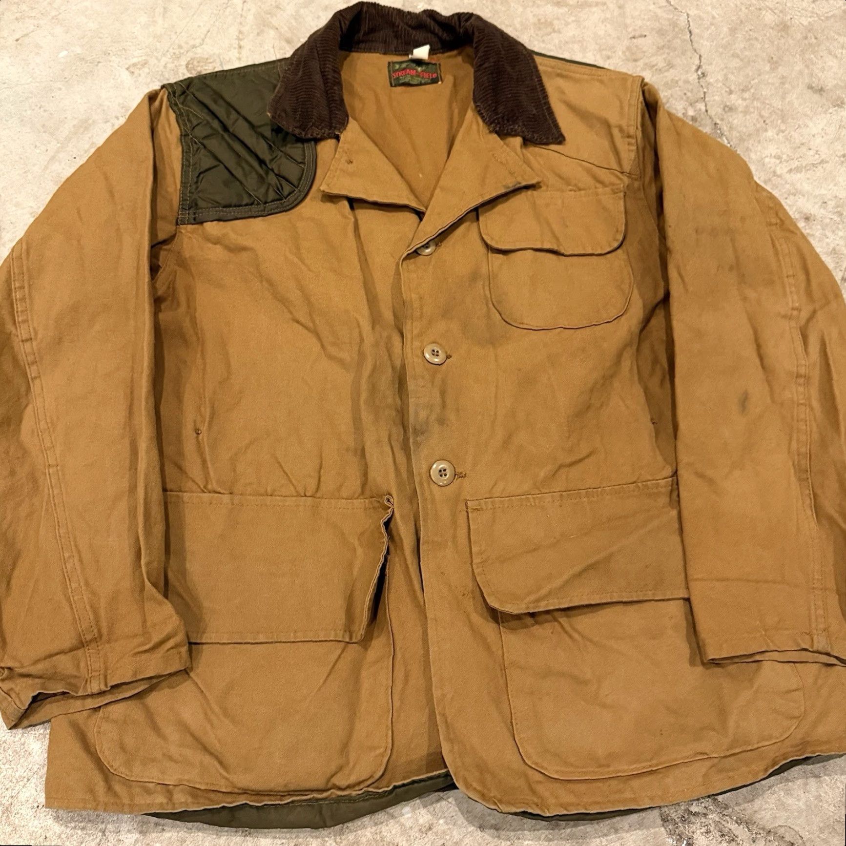 Vintage VINTAGE Field & Stream Jacket Corduroy Collar Outdoor Hunting Mens XL Overcoat Size US XL / EU 56 / 4 - 5 Thumbnail