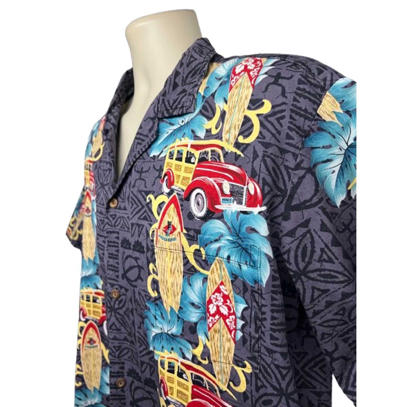 Vintage Vintage Hawaiian Aloha Button Up Shirt Mens XL Pocket USA Size US XL / EU 56 / 4 - 5 Thumbnail