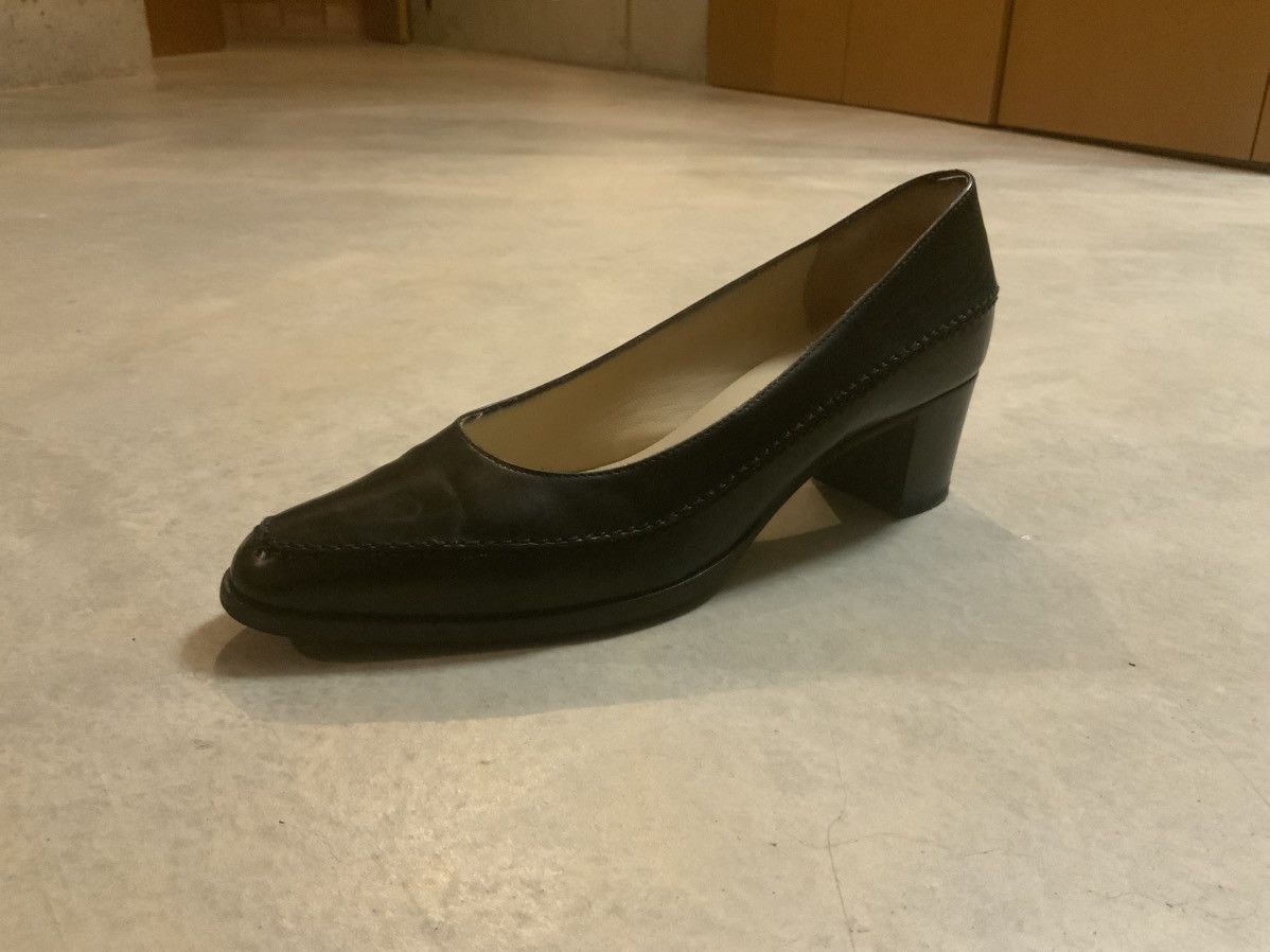 Bruno Magli Bruno Magli Black Leather Pumps Size US 5.5 / IT 35.5 - 5 Thumbnail